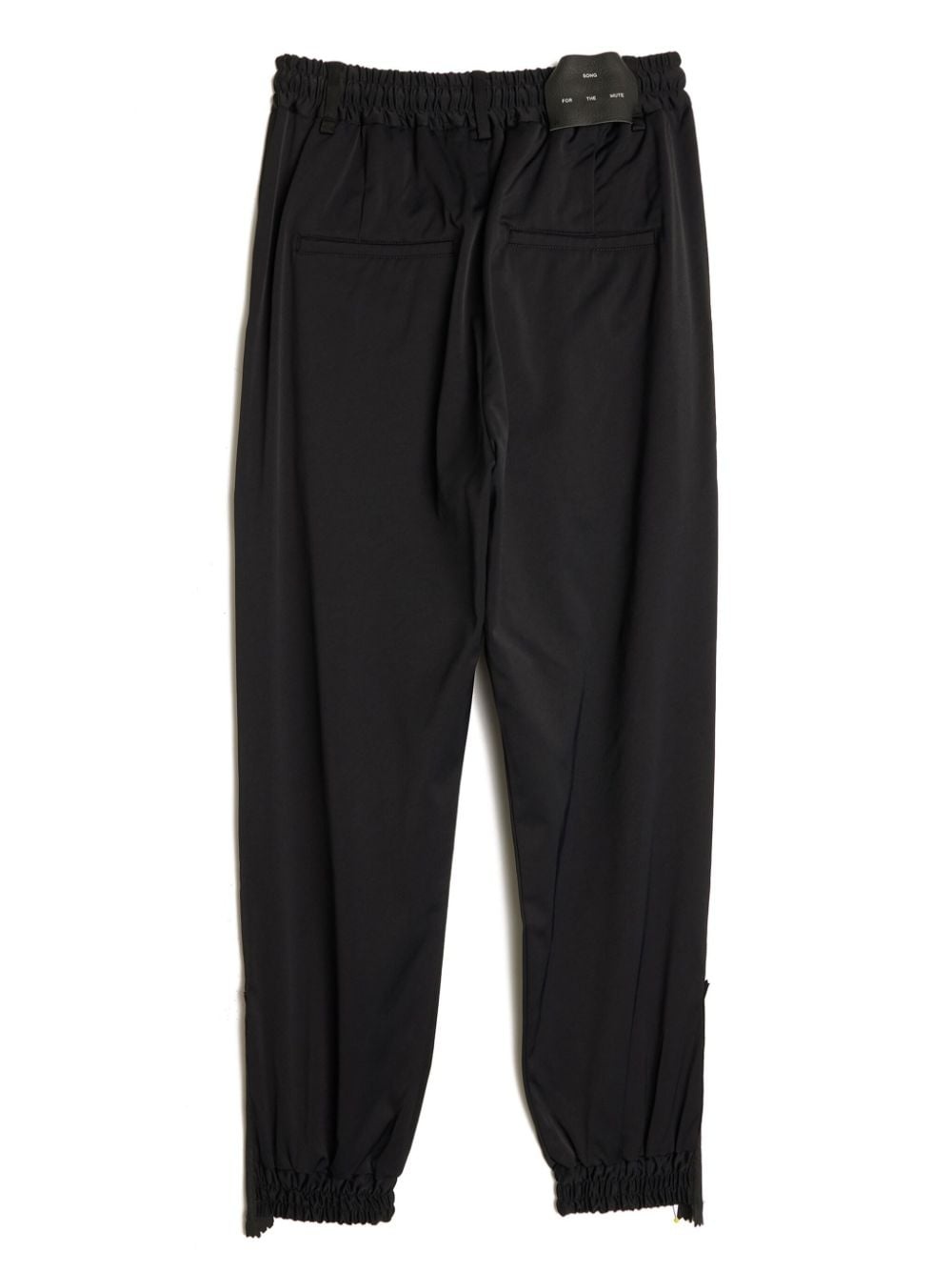 logo-patch tapered-leg trousers - 2