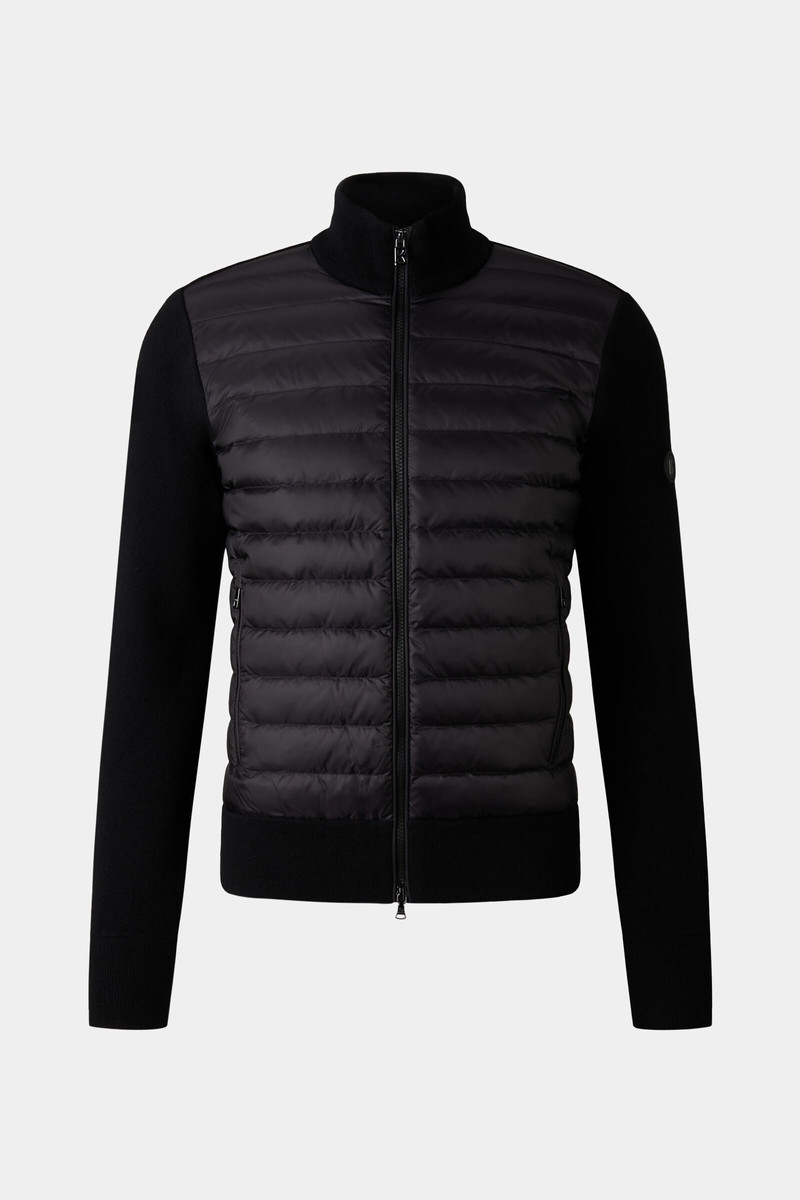 Zisco Hybrid knit jacket in Black 1