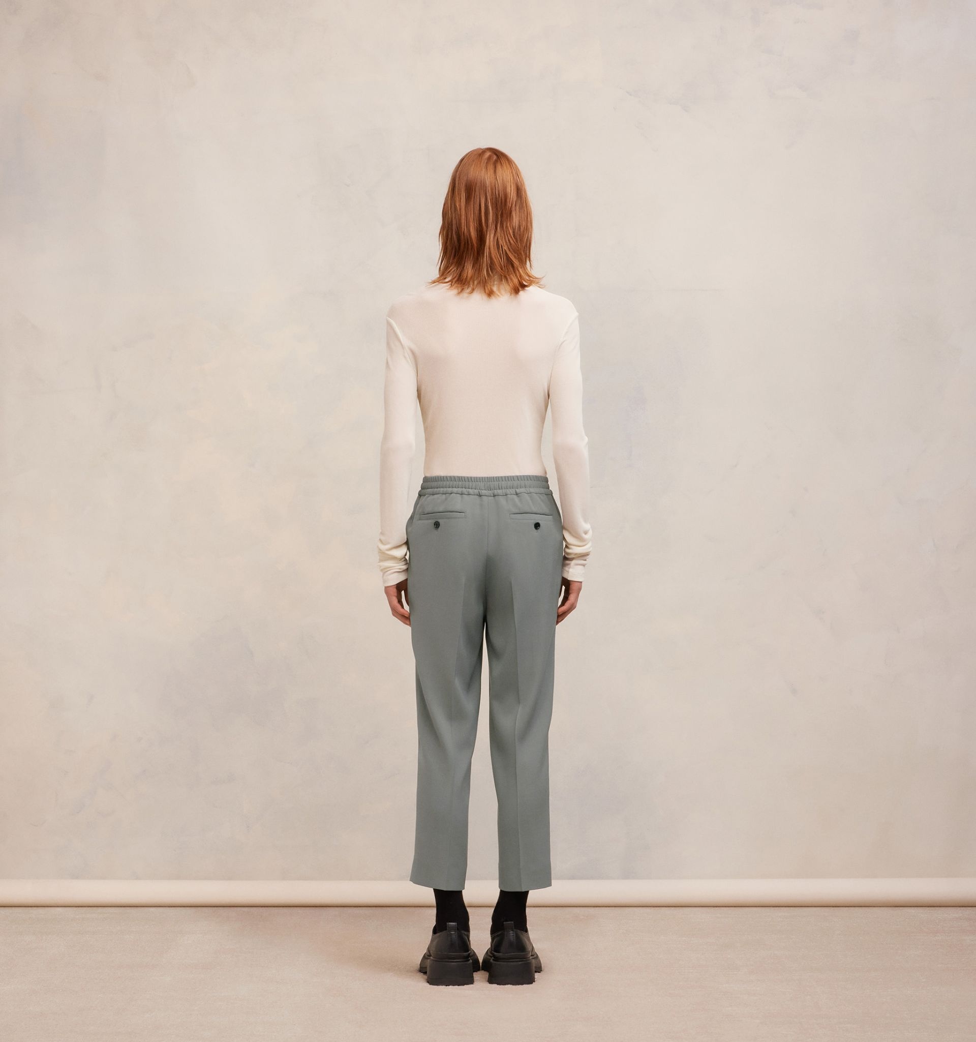 Elasticated Waist Cropped Fit Trousers - 5