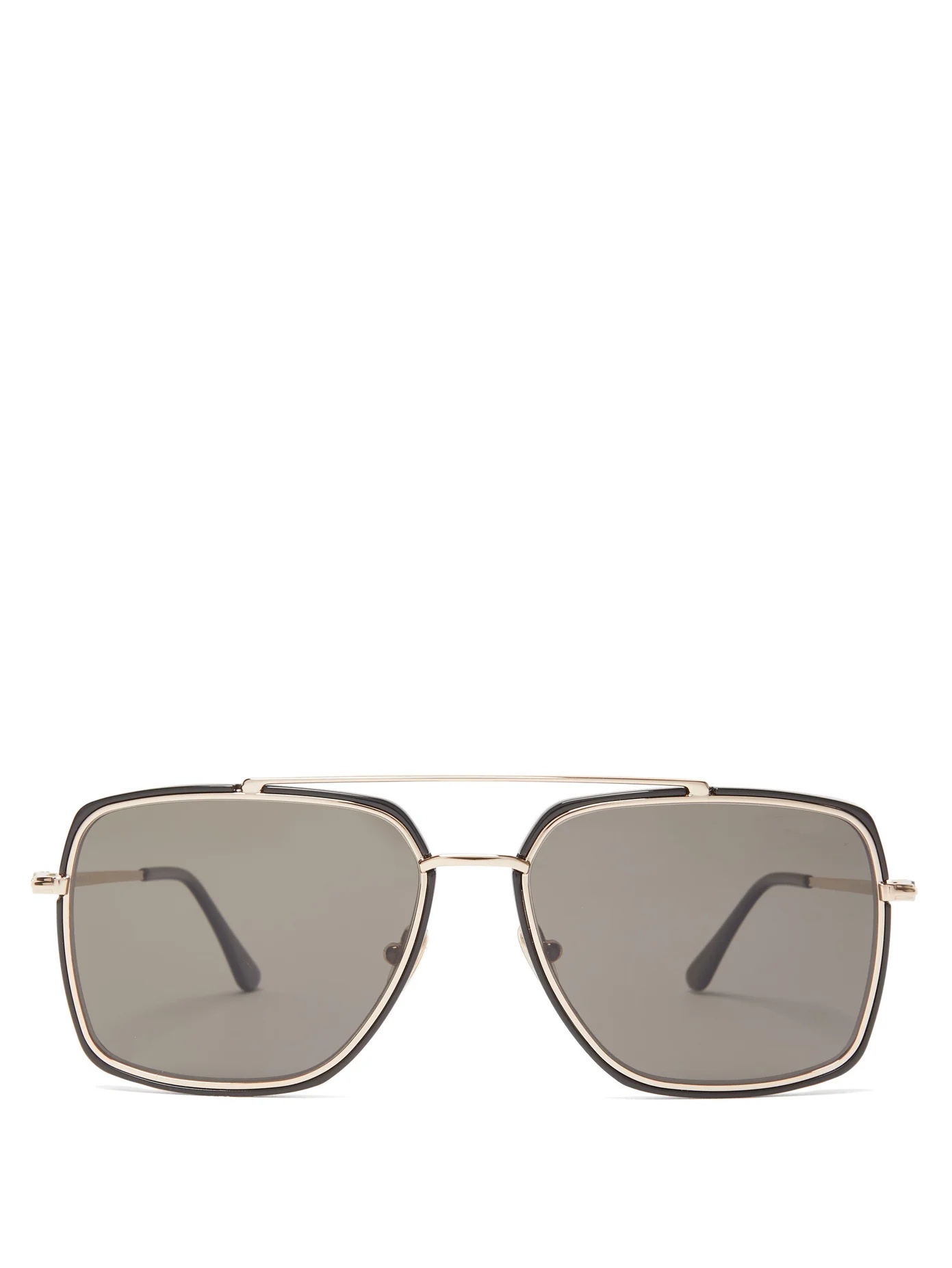 Aviator metal and acetate sunglasses - 1