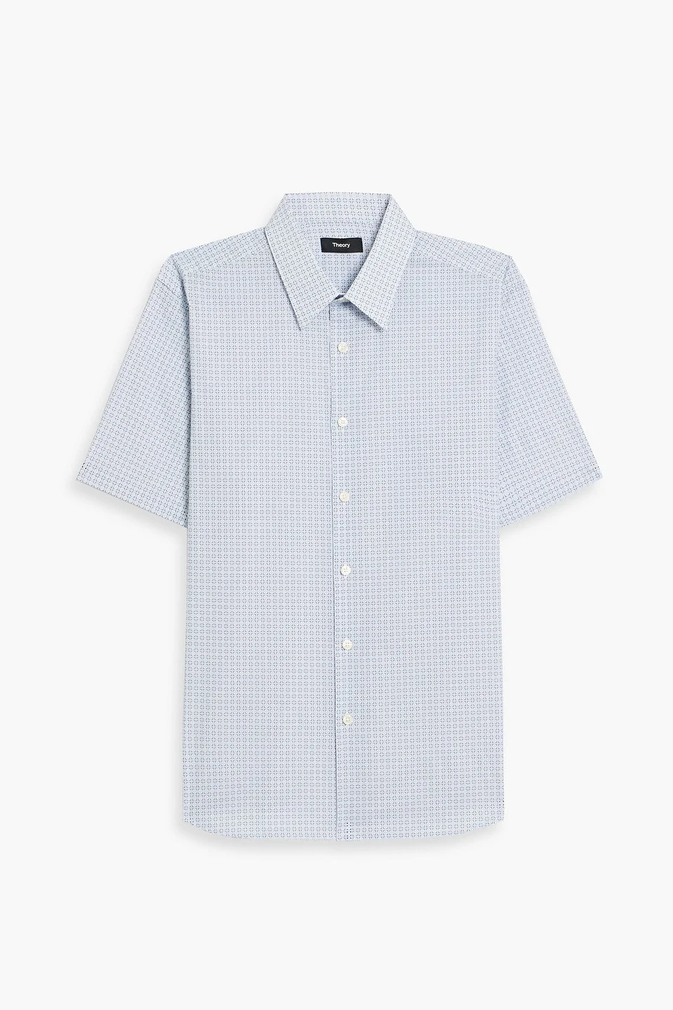 Irving printed cotton-blend poplin shirt - 1