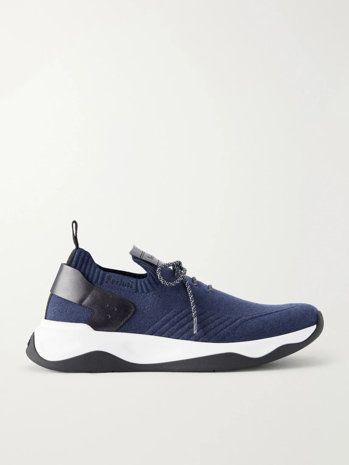 Shadow Leather-Trimmed Mesh Sneakers - 1