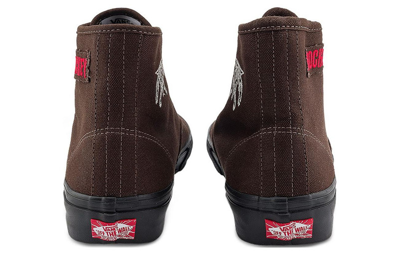 Vans Vans x Hockey Authentic High 'Dark Brown' VN000CBQ7W1 outlook