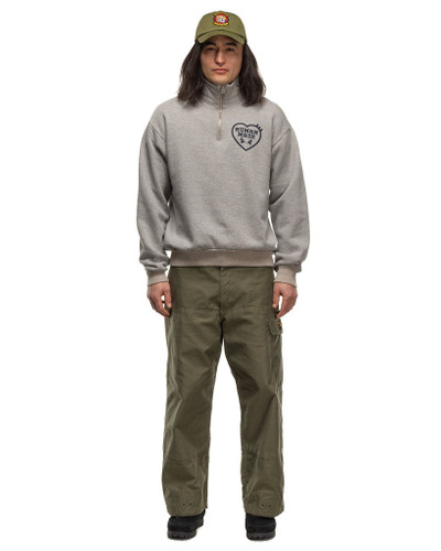 Human Made Military Half-Zip Sweatshirt Grey outlook