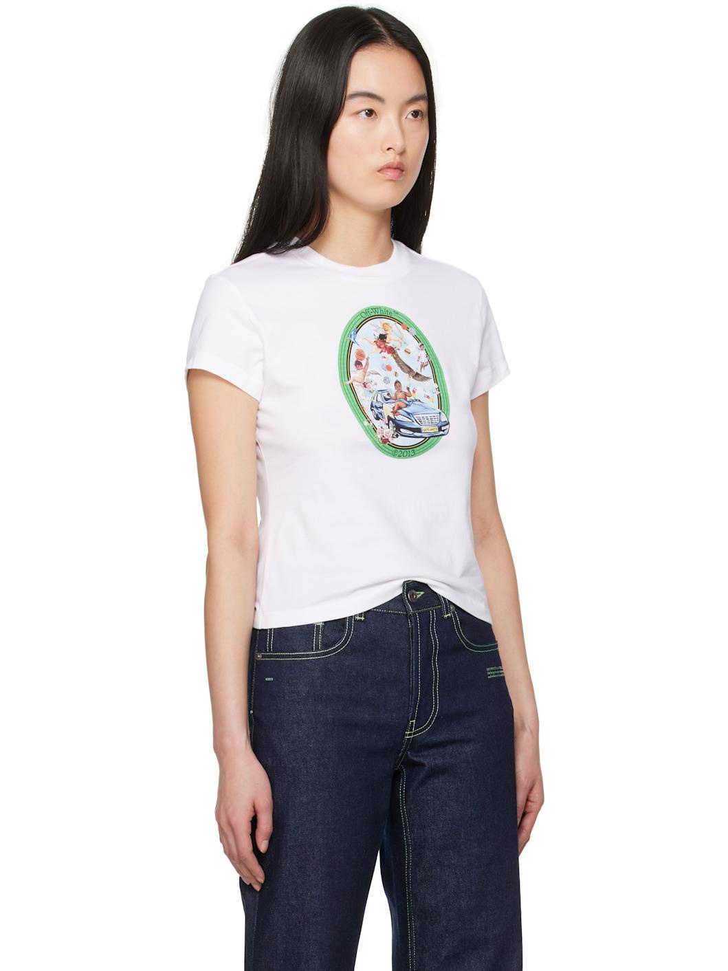 White Oval Fresco T-shirt - 2