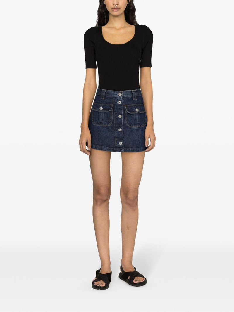 PINKO round-neck ribbed T-shirt outlook