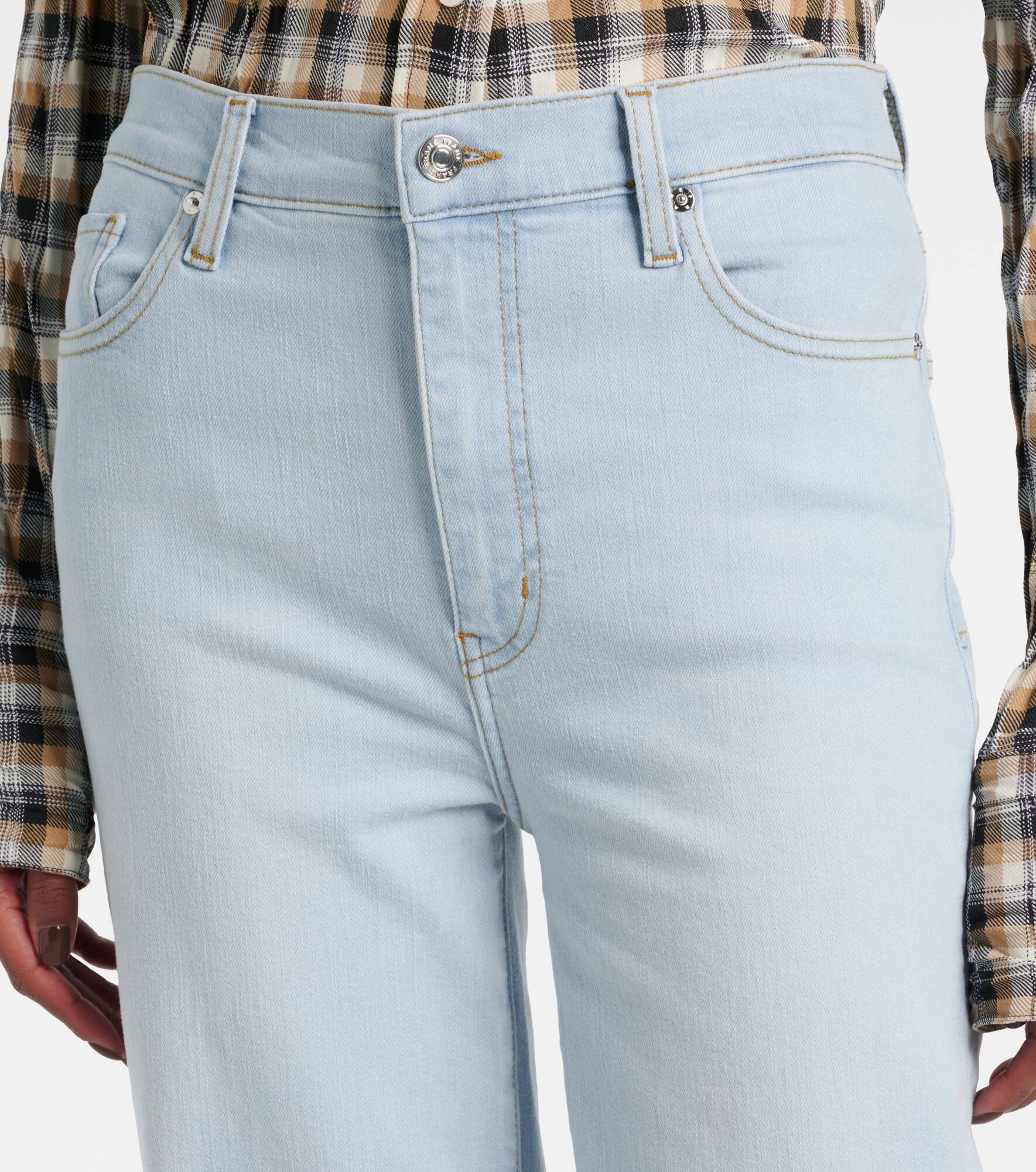 Le Sleek high-rise straight jeans - 4