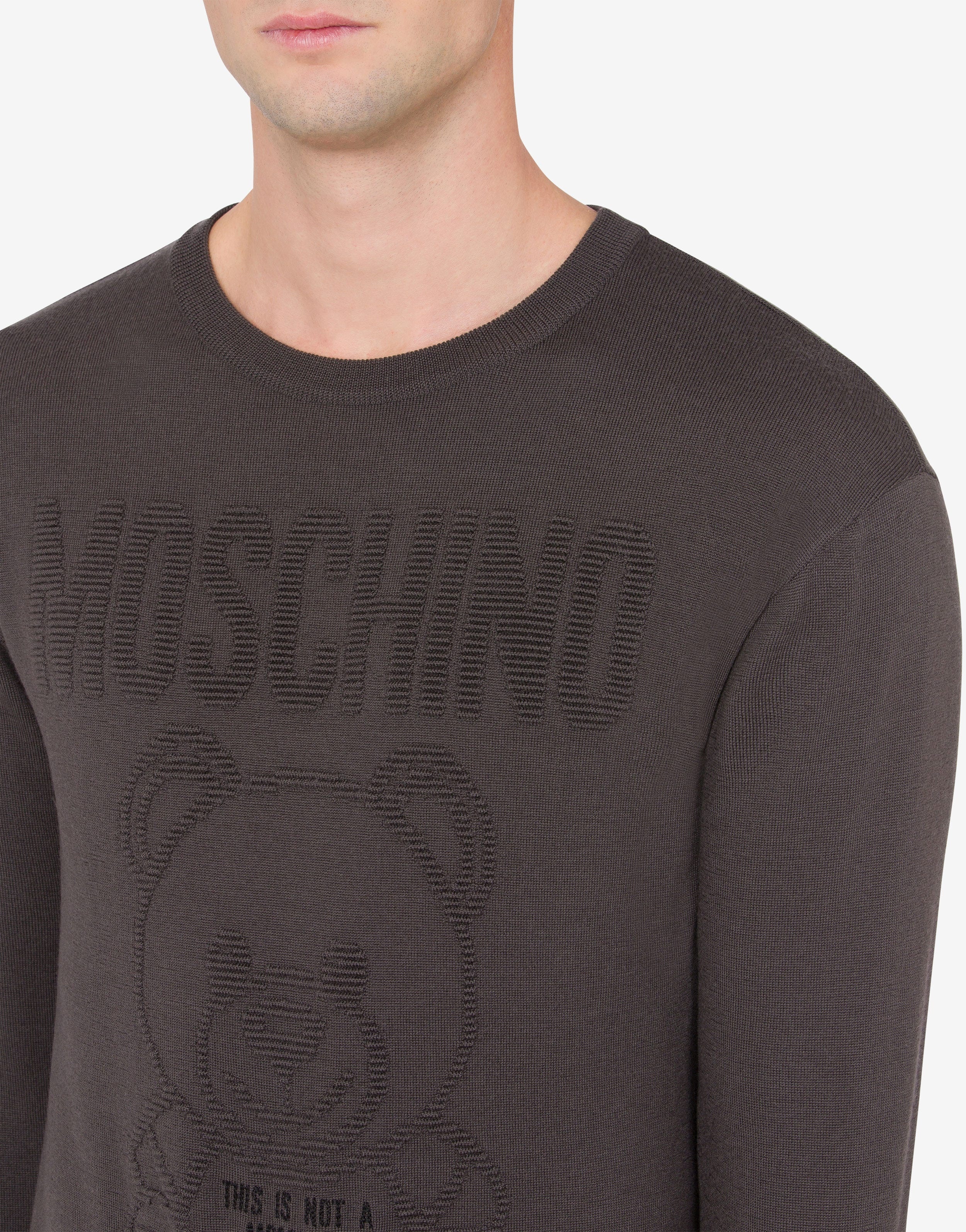 WOOL MOSCHINO TEDDY BEAR PULLOVER - 4