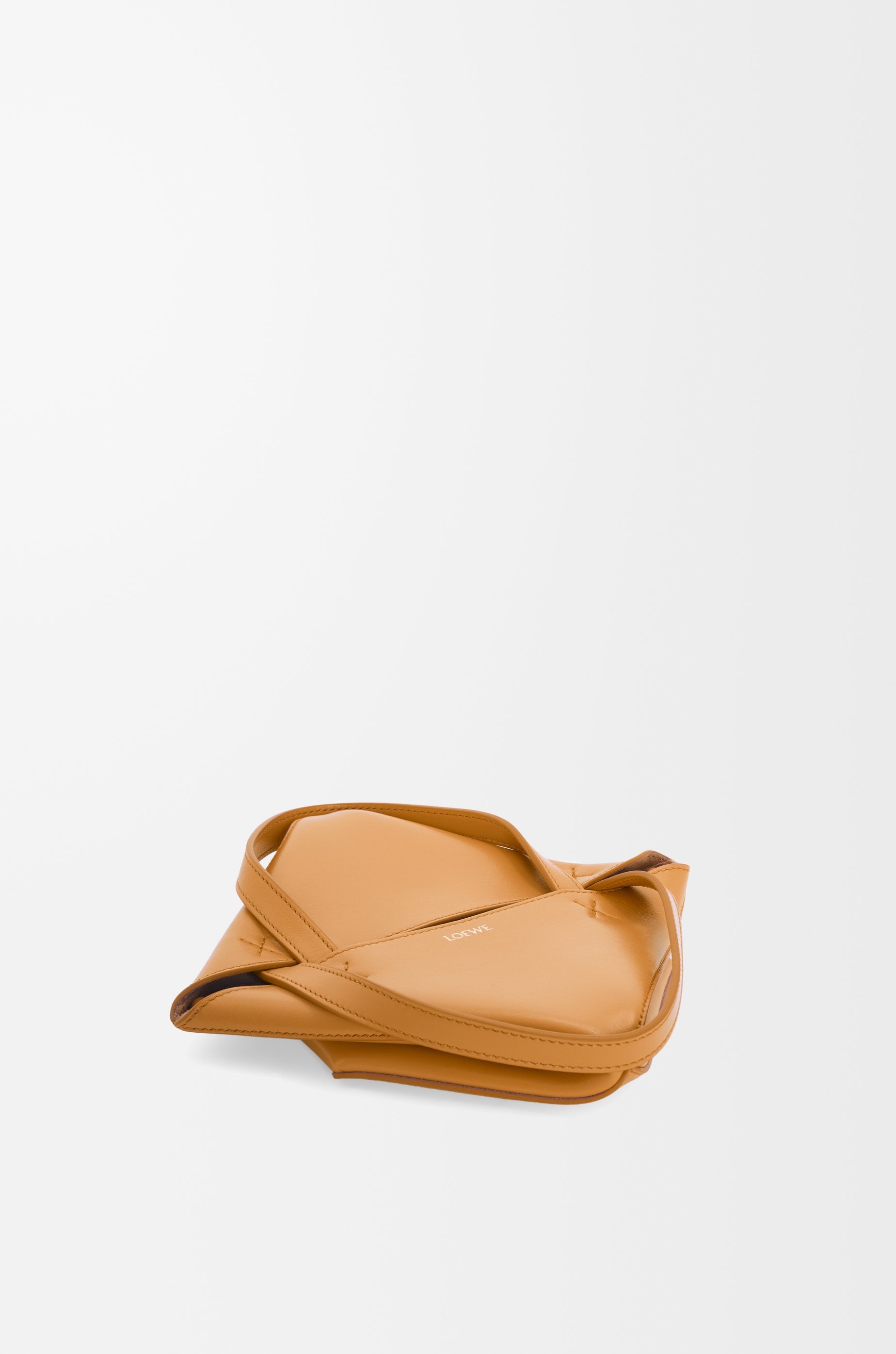 Mini Puzzle Fold Tote in shiny calfskin - 6