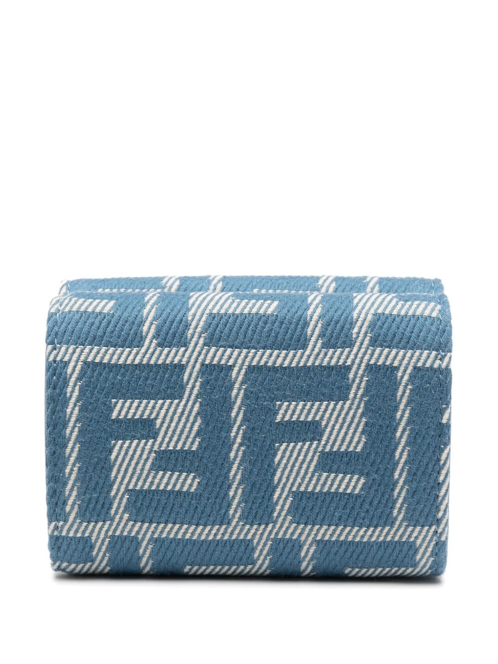 micro trifold jacquard wallet - 2