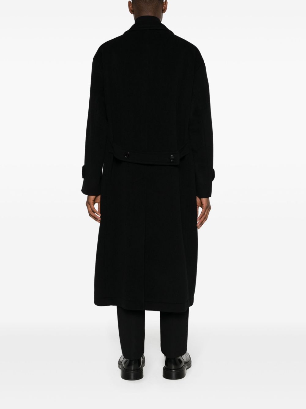 double-breasted wool coat - 4
