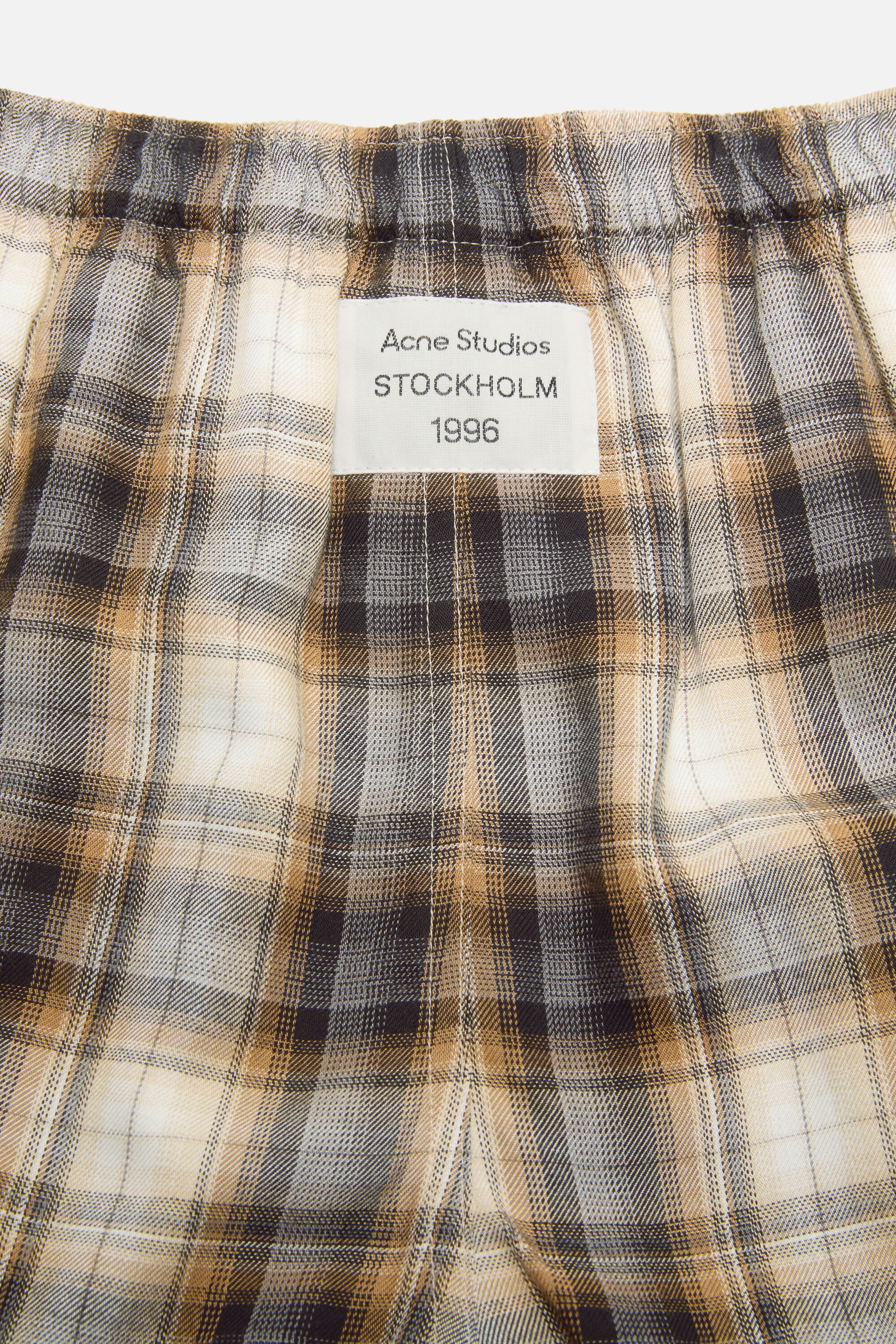 Check shorts - Beige/black - 5