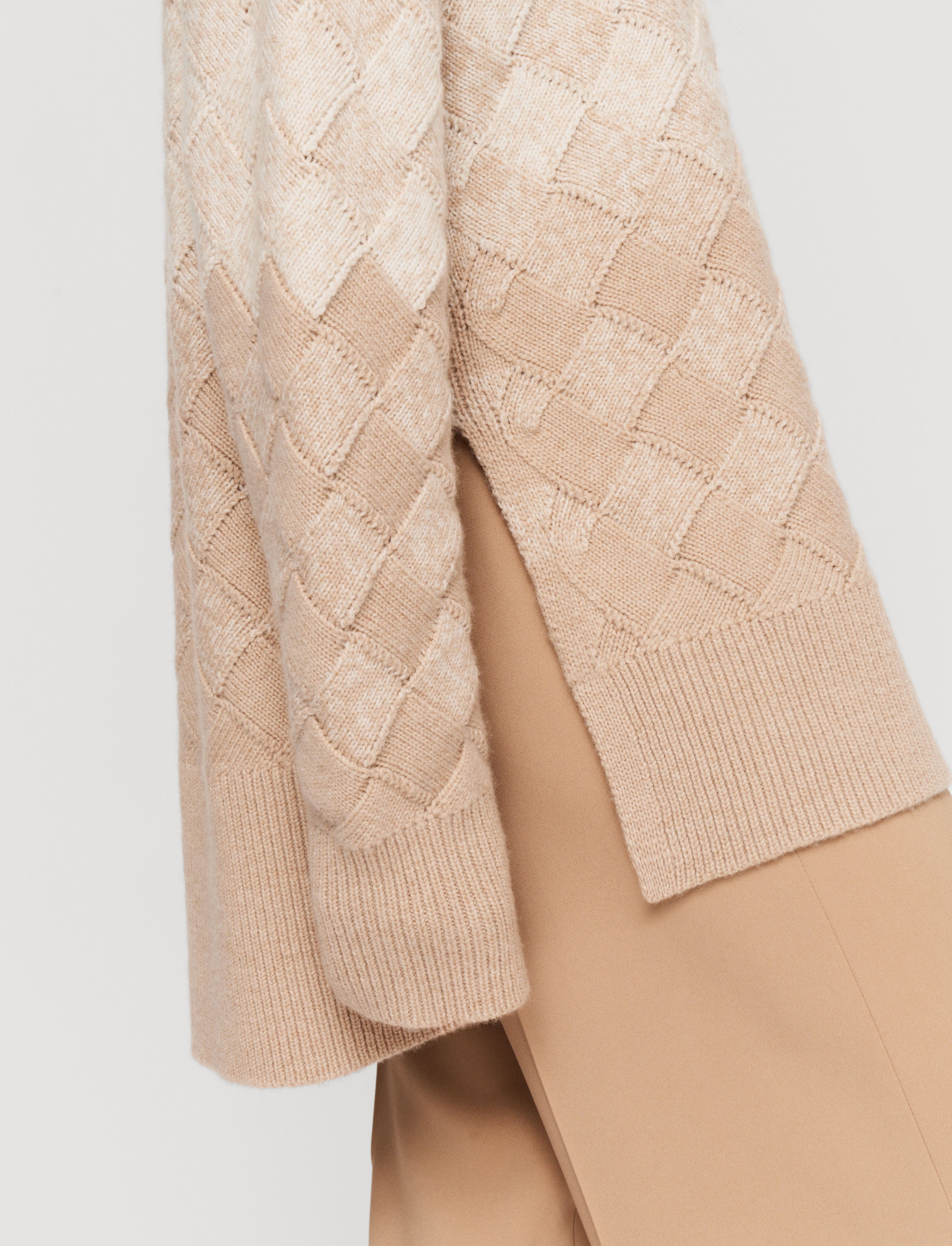Weave Knit Round Neck Jumper - 5