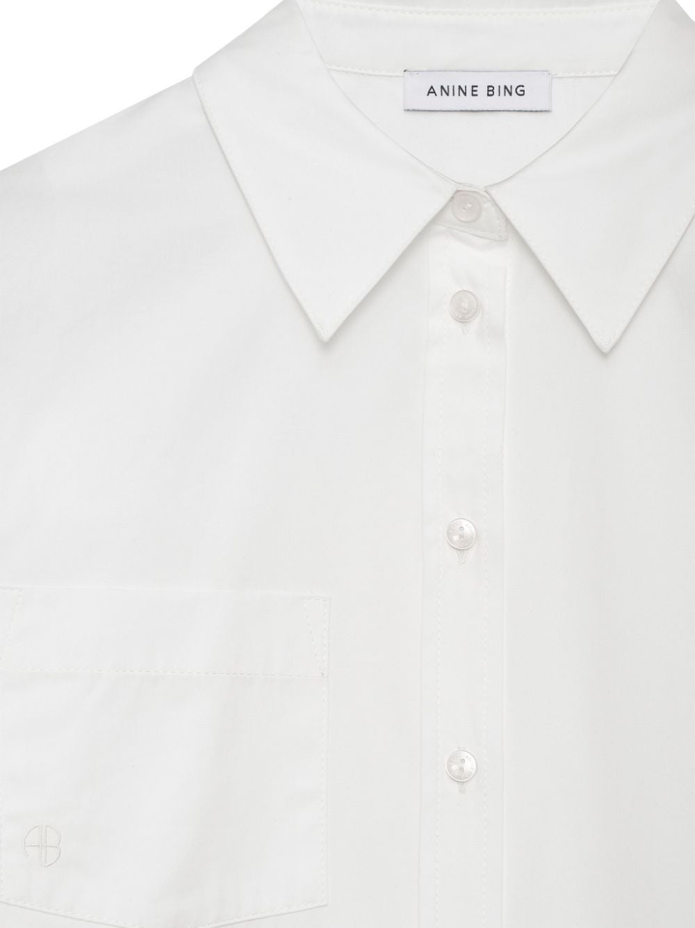 Maxine logo-embroidered cotton shirt - 4