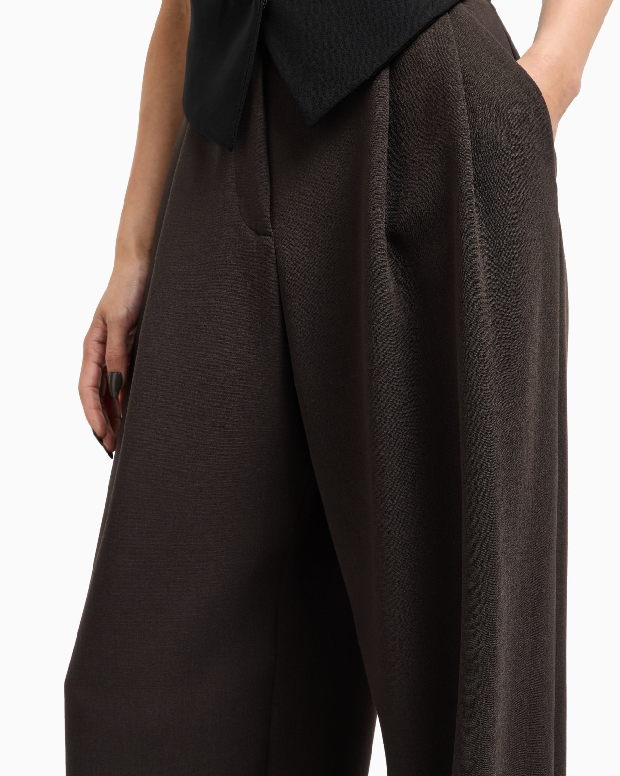 DOUBLE-PLEAT TROUSERS IN STRETCH VIRGIN WOOL - 5