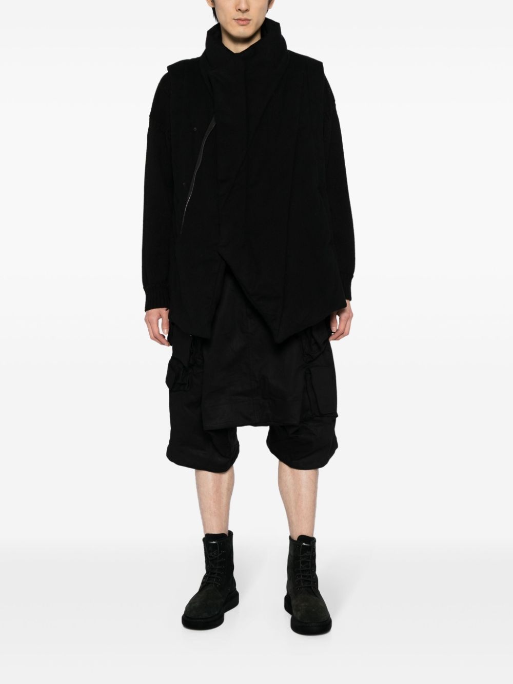 mid-rise drop-crotch shorts - 2