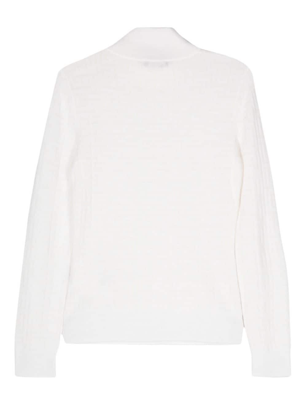 PB-monogram ribbbed jumper - 2