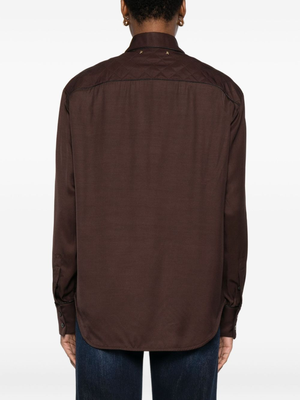 quilted-yoke shirt - 4