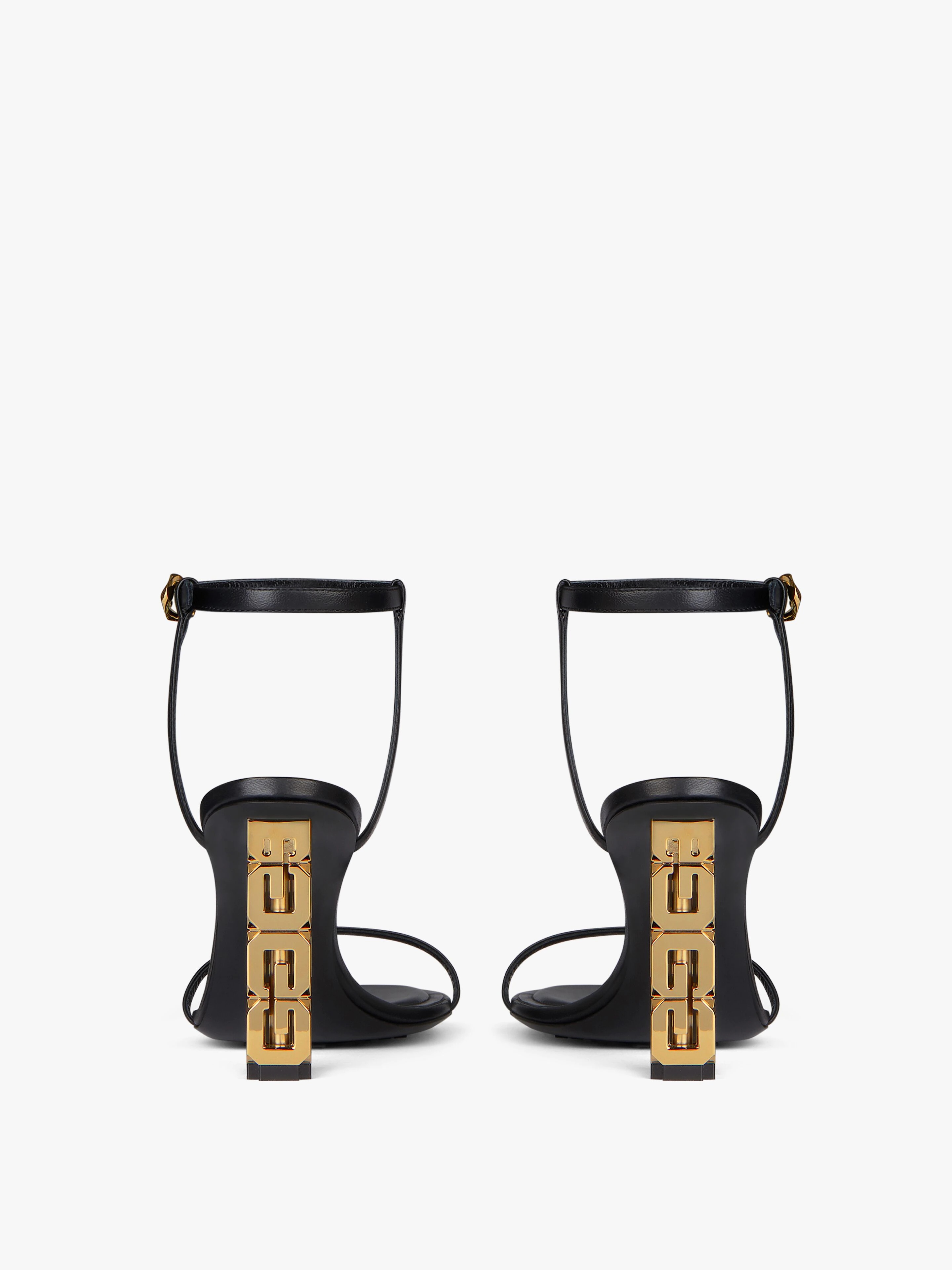 G CUBE SANDALS IN LEATHER - 7