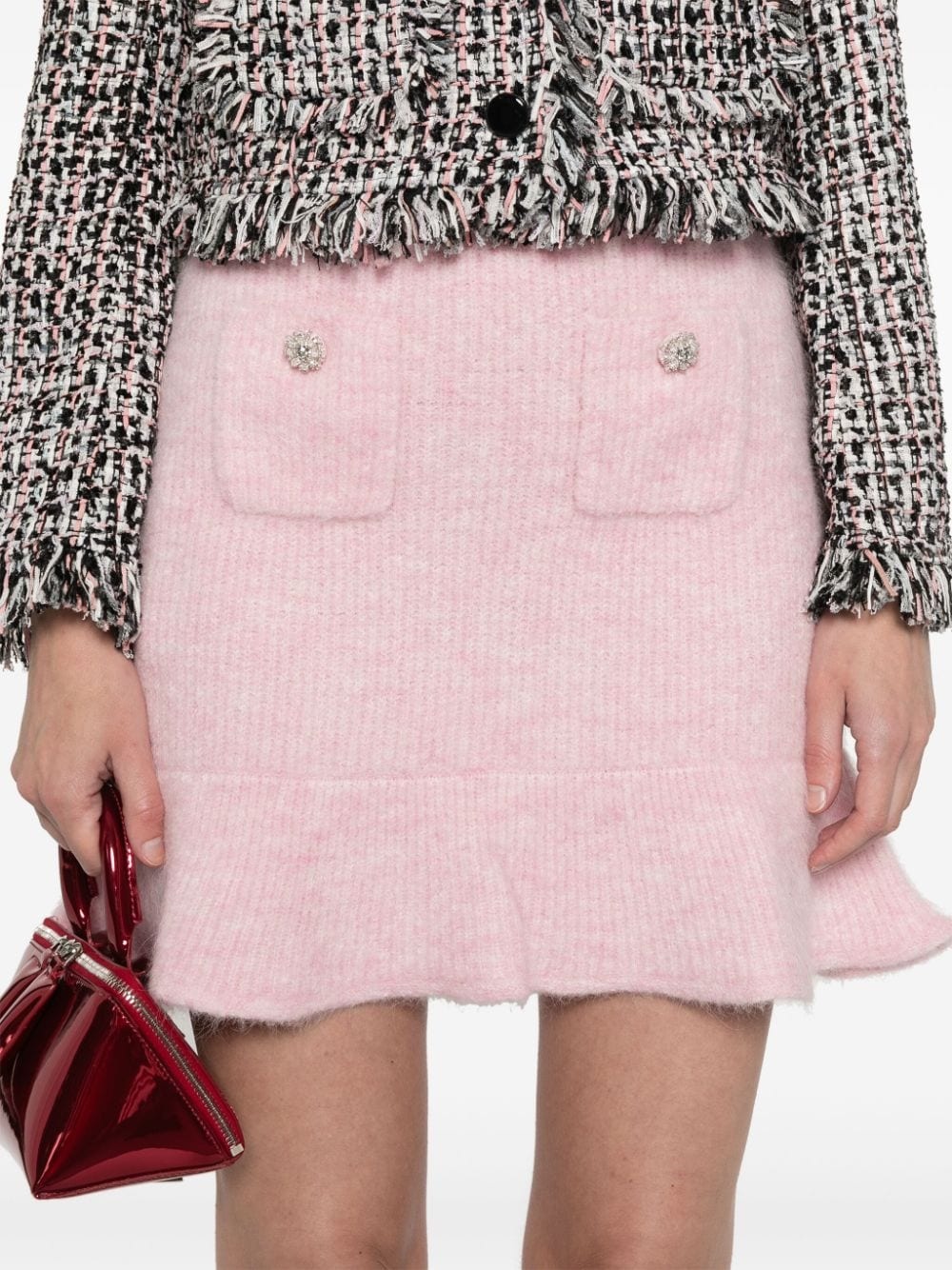 knitted mini skirt - 5