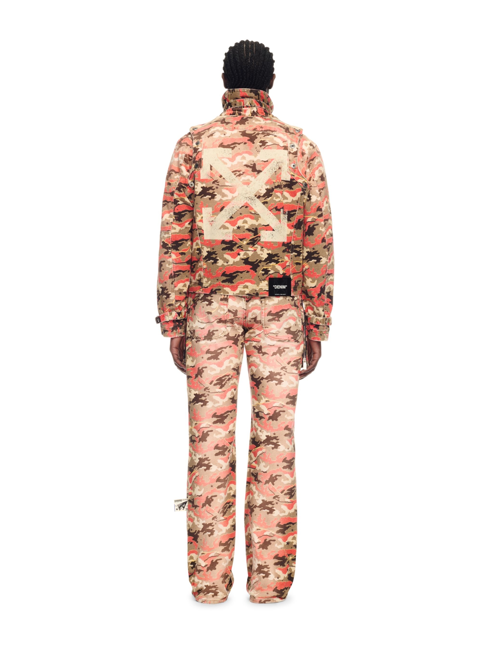 Orange Camo Denim Jacket - 4