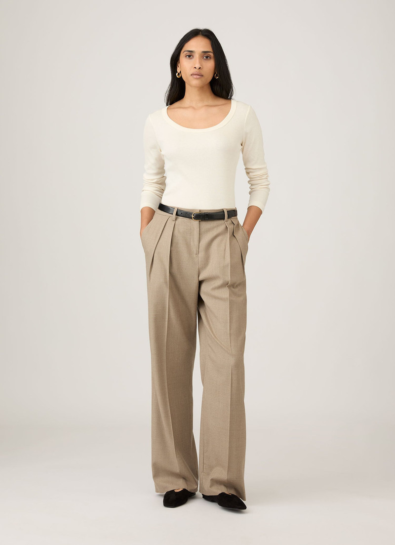 Sunspel Ribbed Scoop Neck T‑shirt outlook