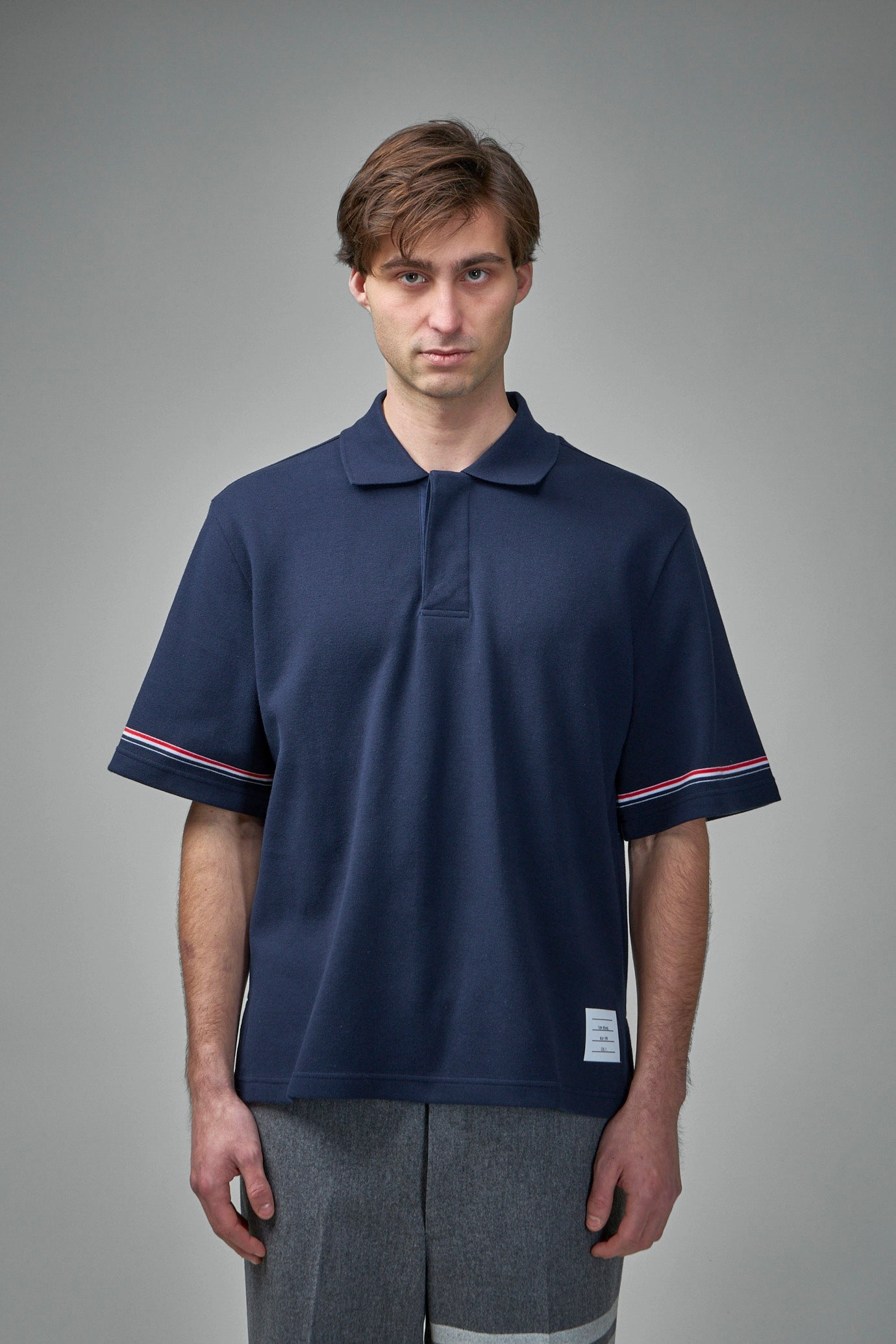 Rugby Fit Short Sleeve Polo In Cotton Interlock - 1