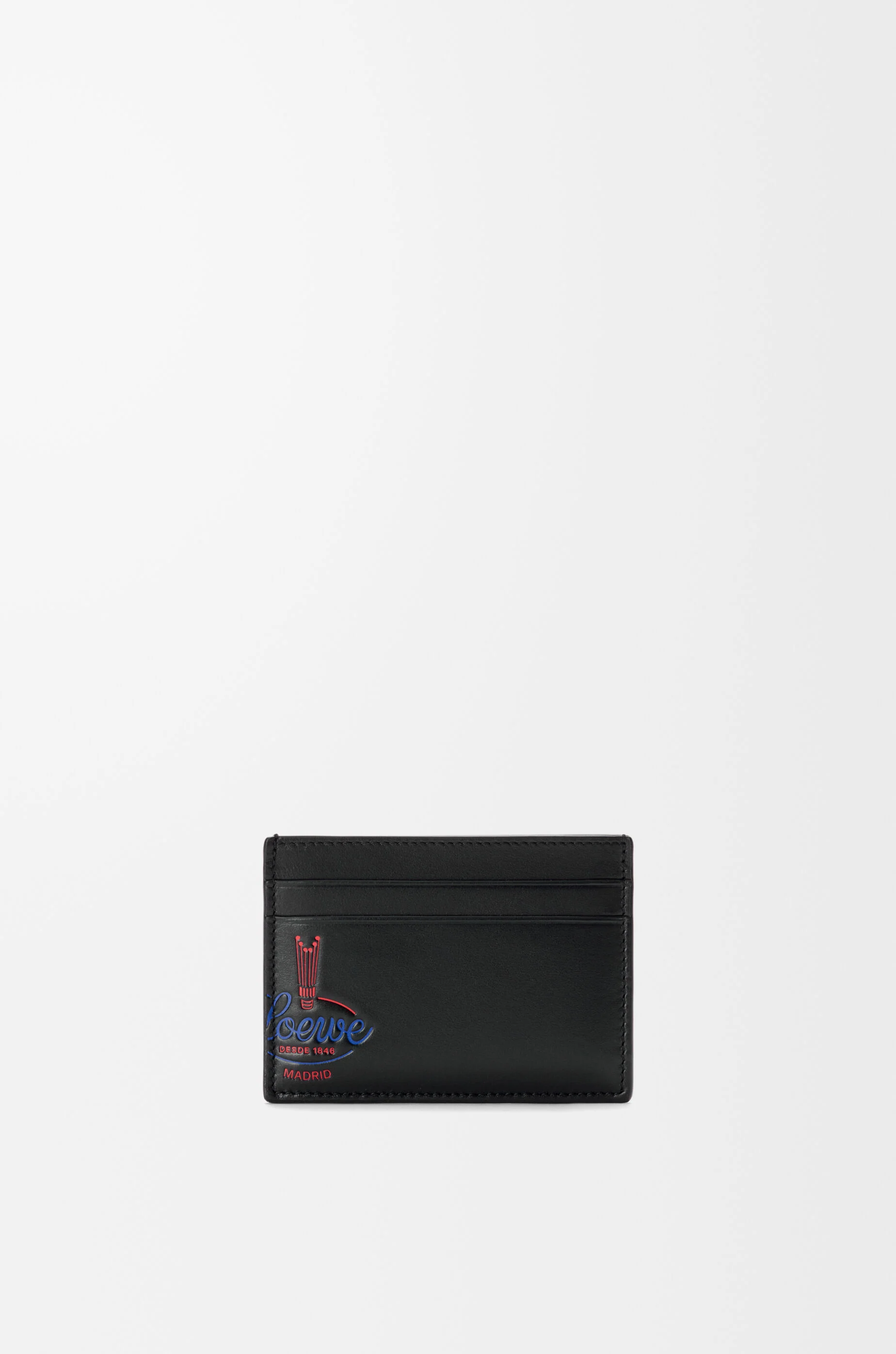 Plain cardholder in shiny calfskin - 1