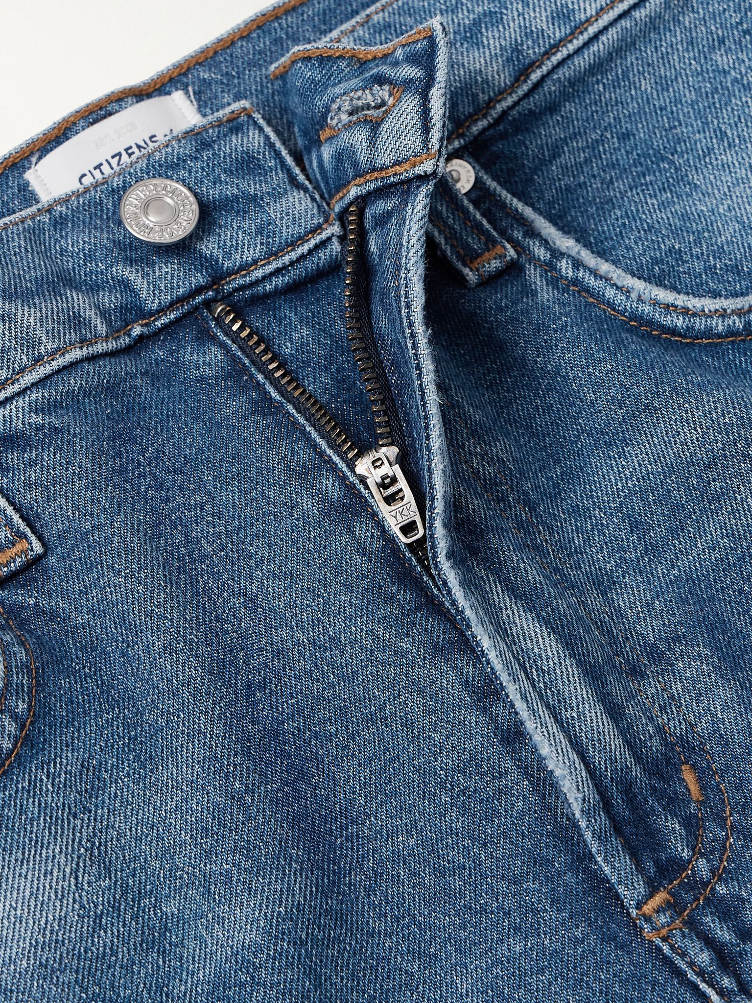 Delfina high-rise straight-leg jeans Mid denim - 5