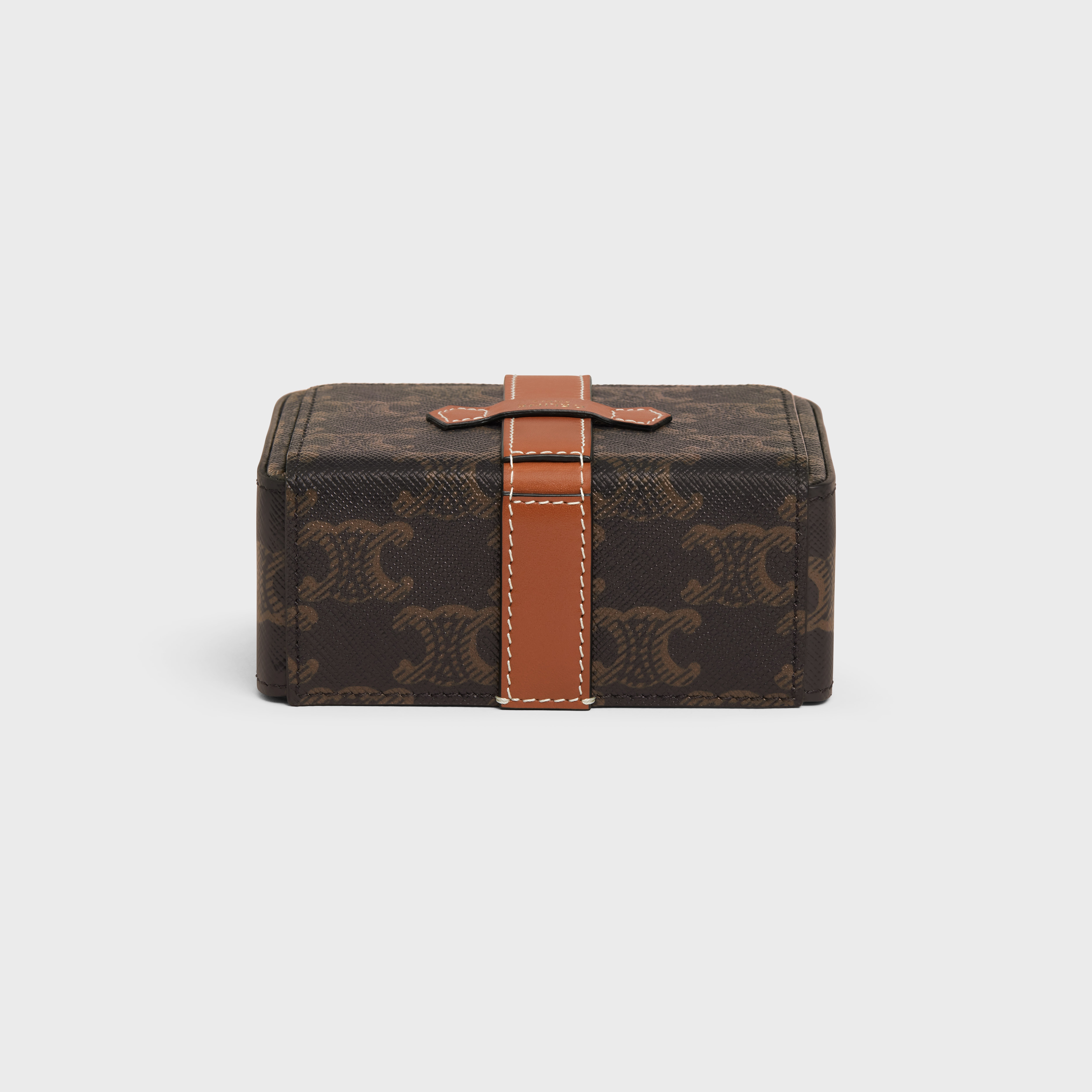 Small Jewels Case in Triomphe Canvas and Calfskin - 3