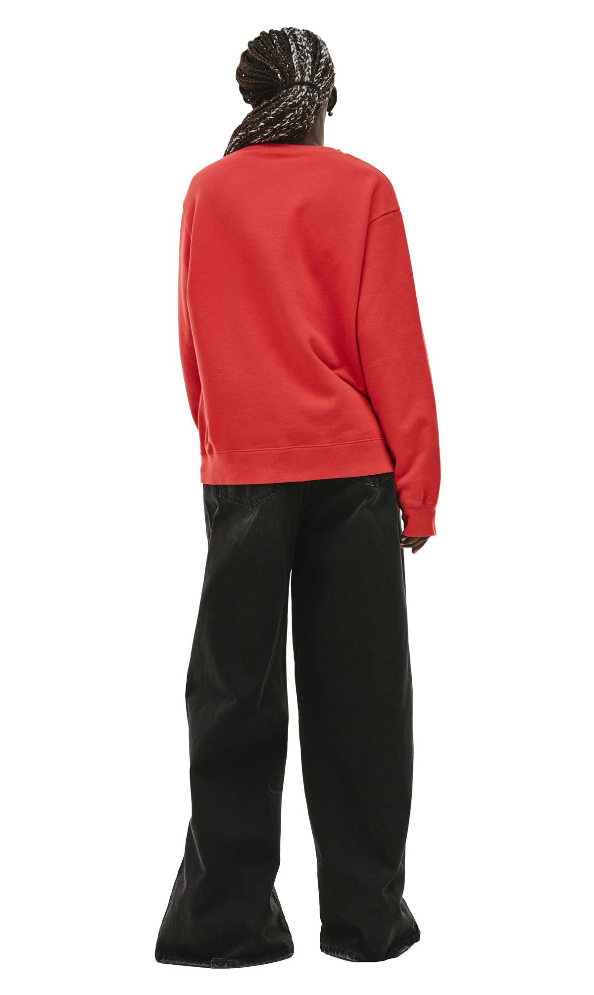 BODHI SVAHA SWEATSHIRT IN RED - 4