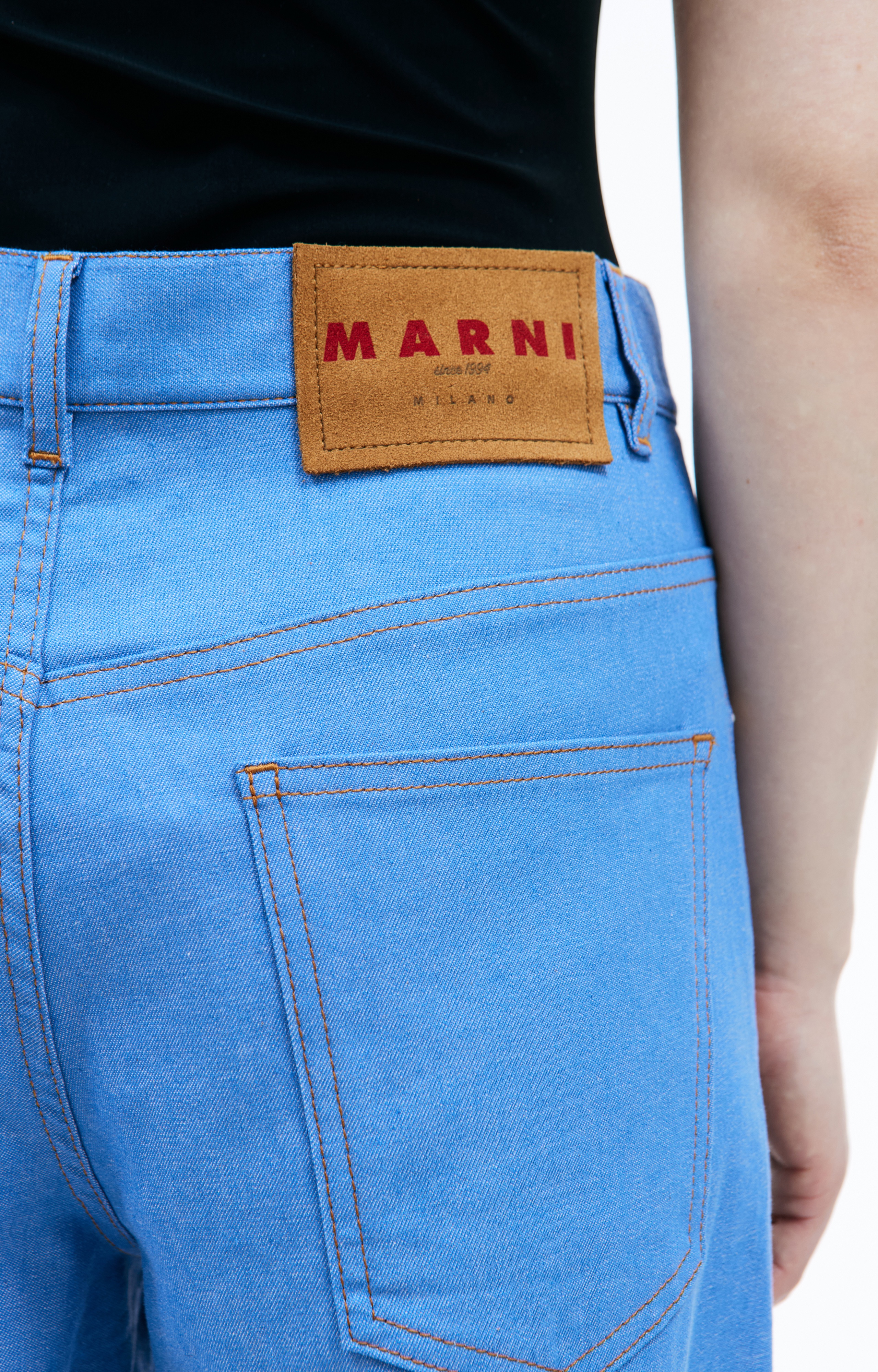 EMBROIDERED LOGO JEANS - 5