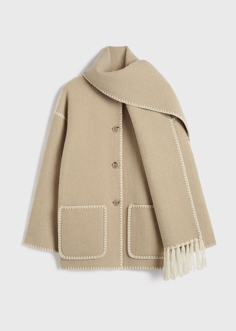 Embroidered scarf jacket harvest 1