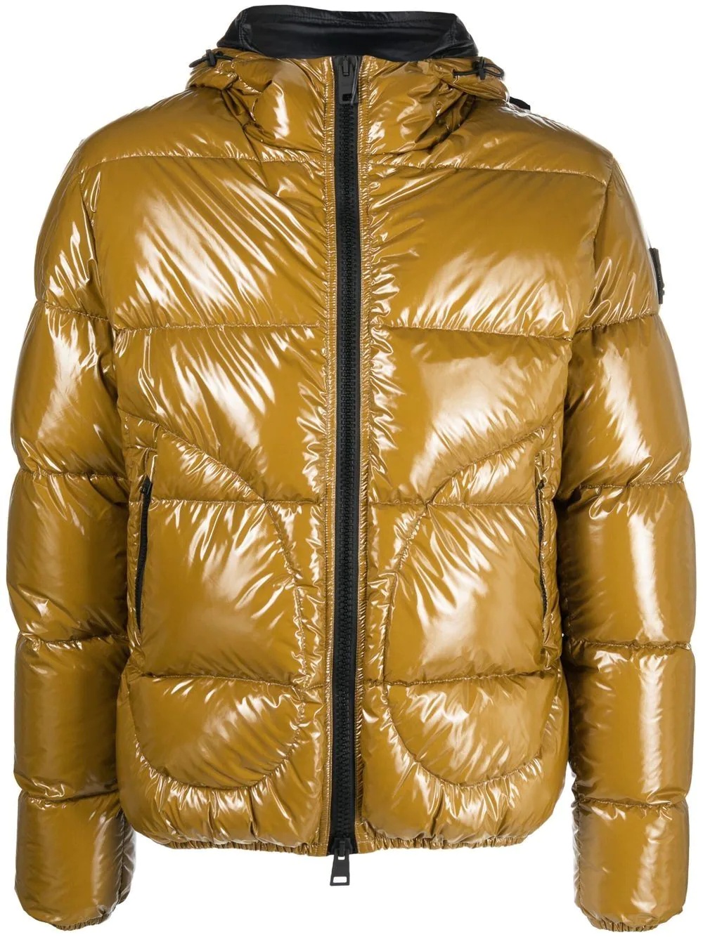 zipped padded jacket - 1