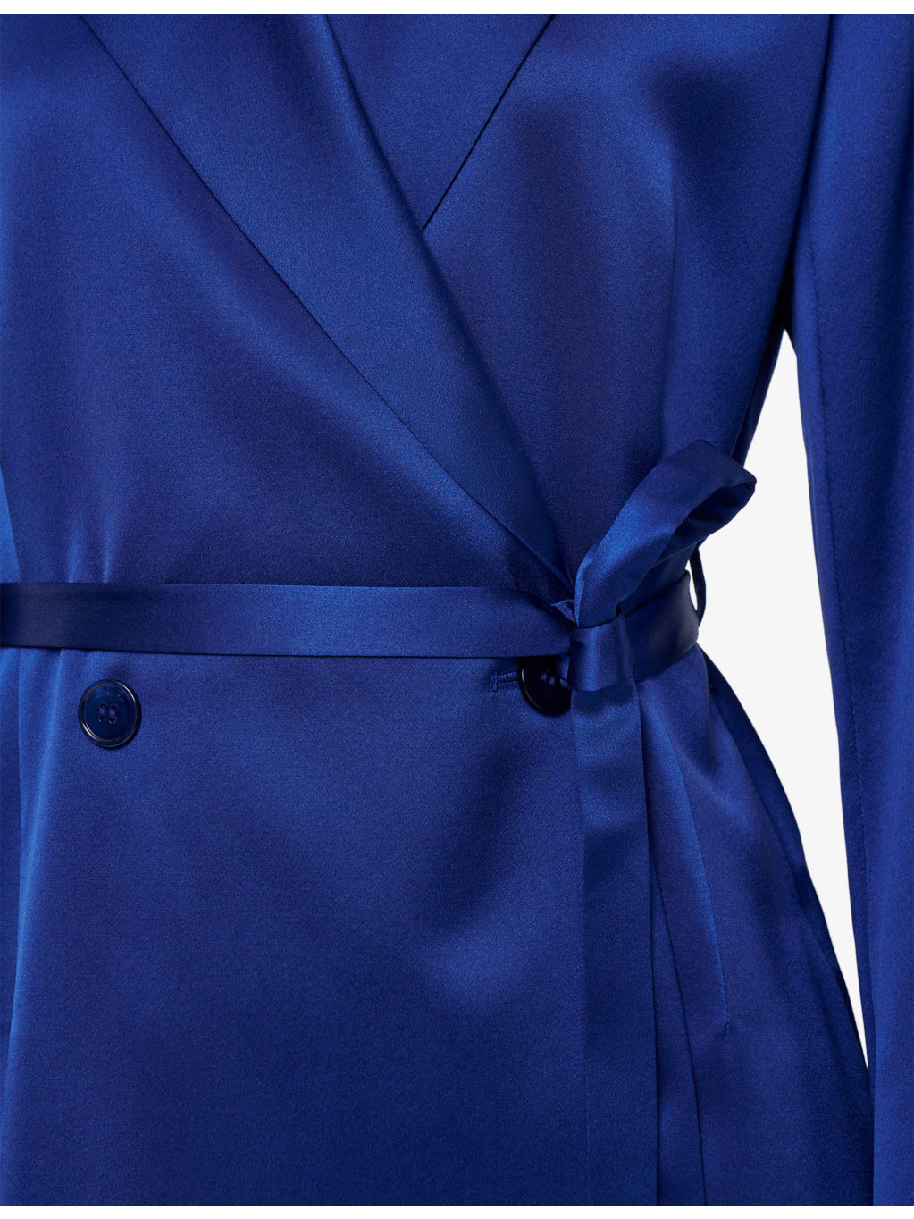 Joubert Double-Breasted Silk-Satin Jacket - 5