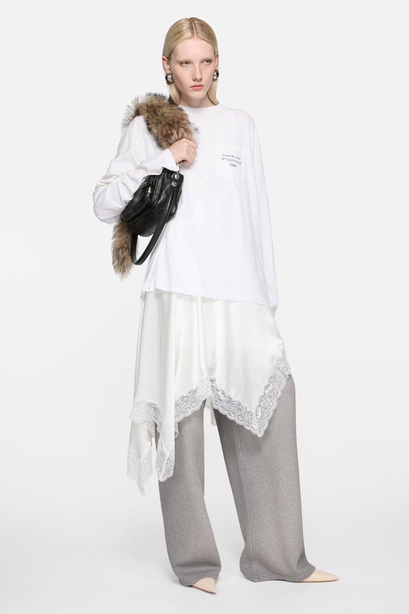 Acne Studios Logo t-shirt - Relaxed fit - Off white outlook