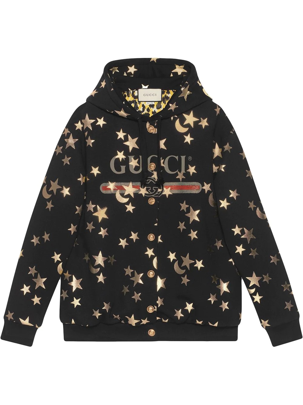 stars and moon print hoodie - 1