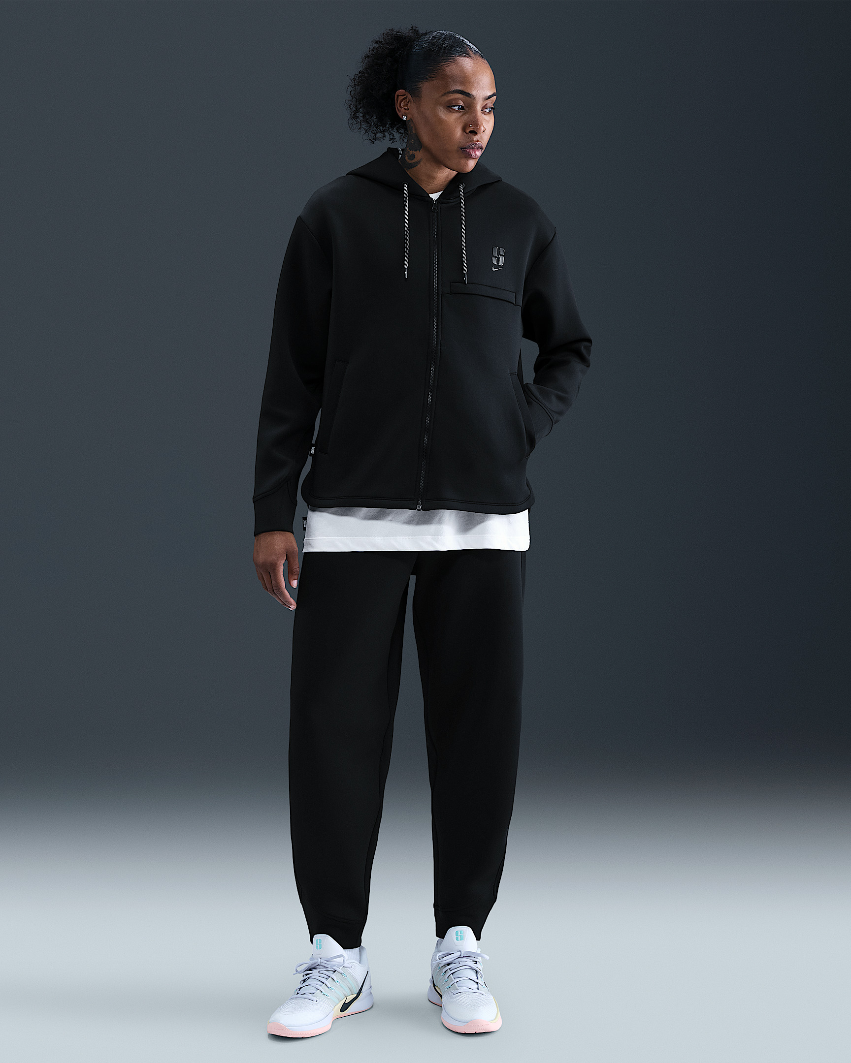 Sabrina Dri-FIT Loose Full-Zip Basketball Hoodie - 4