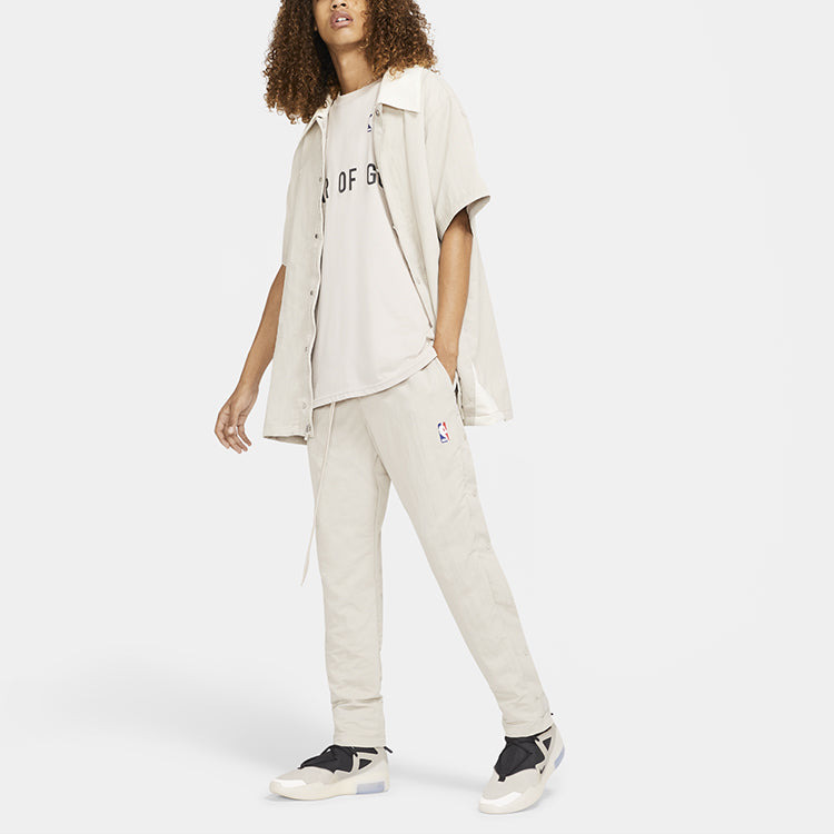 Nike x Fear of God x NBA Crossover Side Solid Color Sports Pants Gray CU4684-271 - 3