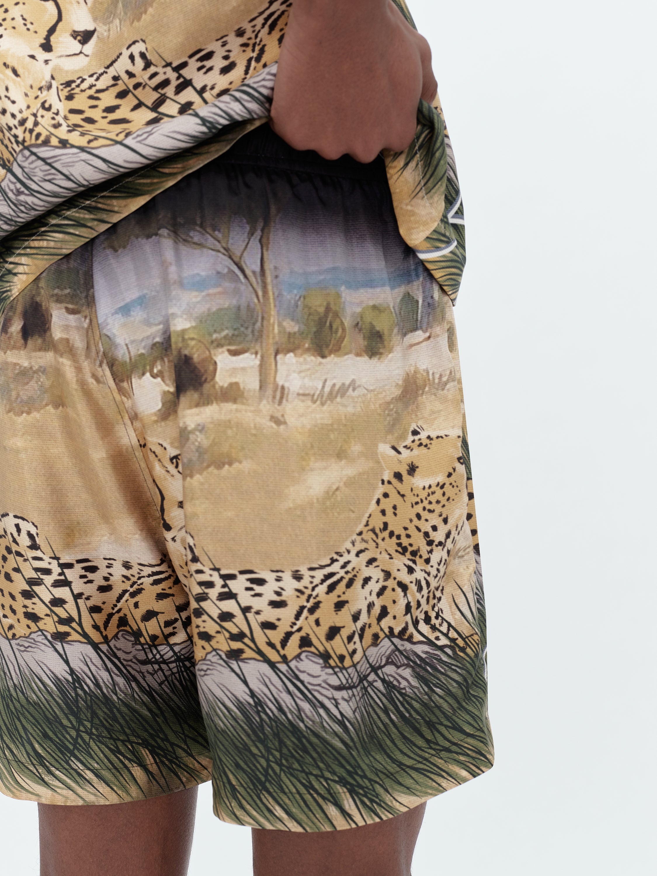 CHEETAH PRINT DRAWSTRING SHORT - 7