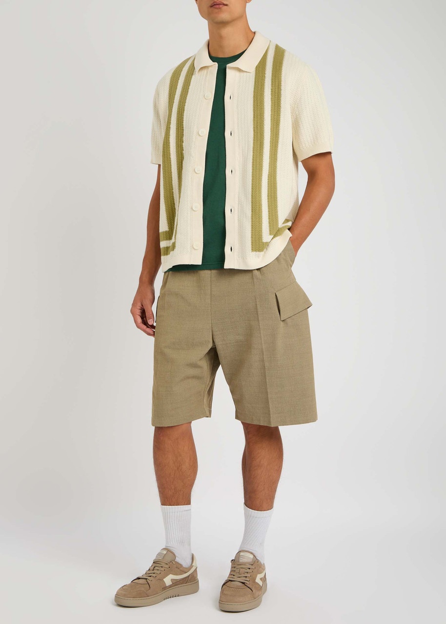 NN07 Ares Striped-intarsia Knit Shirt - 4