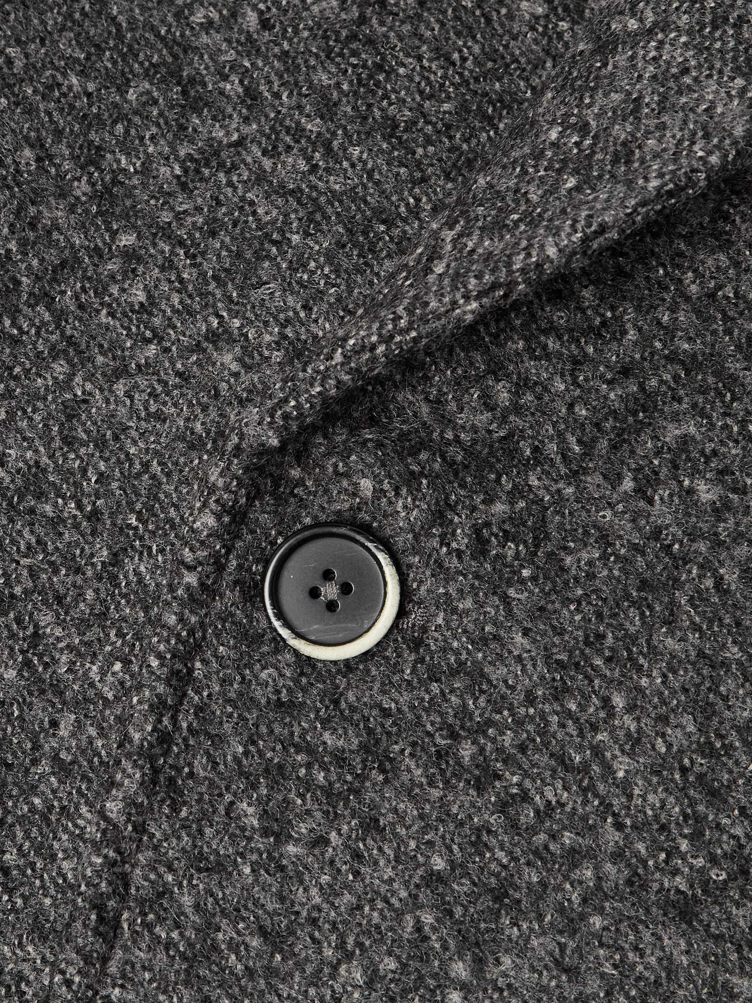 Double-Breasted Melton Wool-Blend Coat - 5