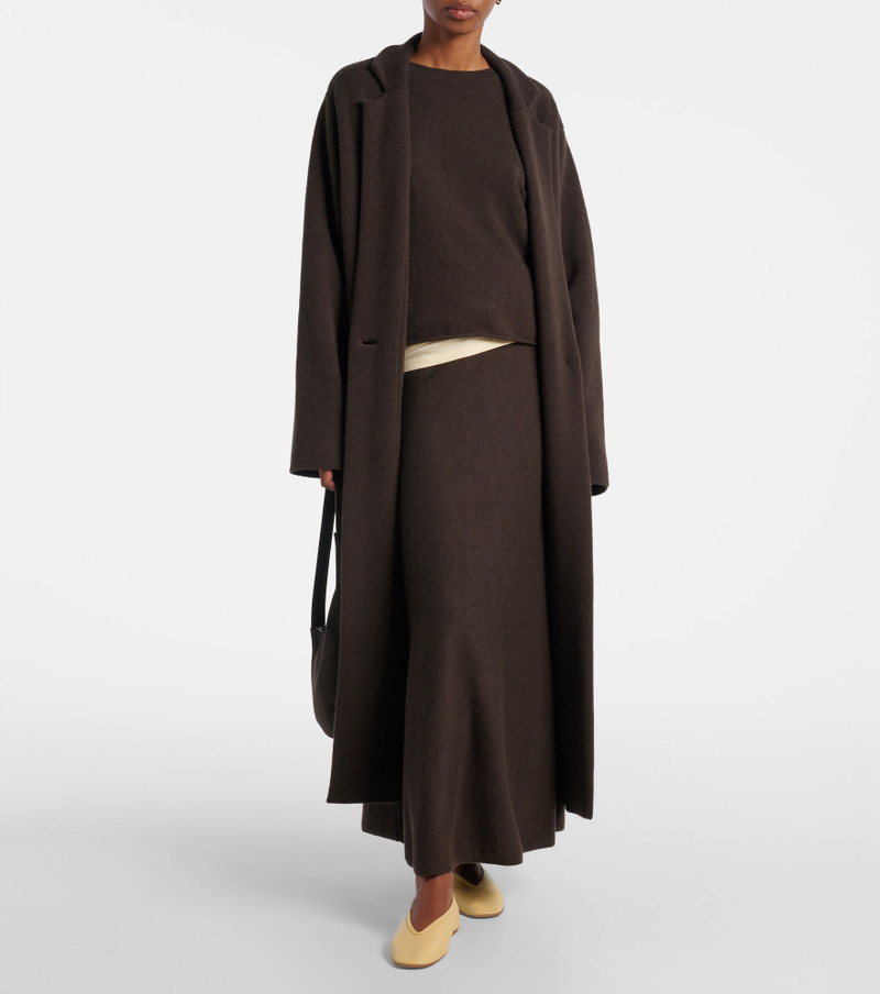LISA YANG Amie single-breasted cashmere coat outlook