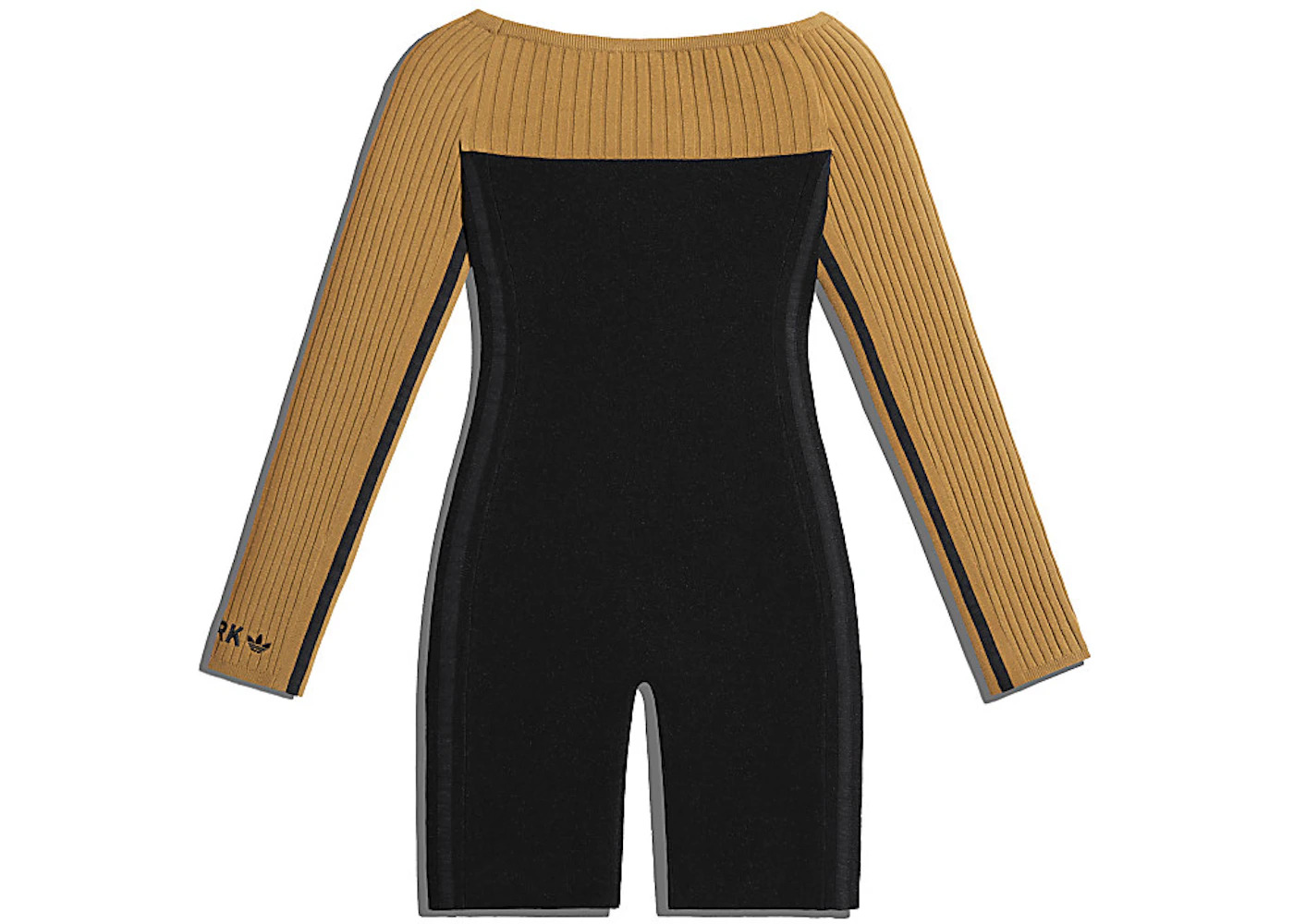 adidas Ivy Park Long Sleeve Corset Playsuit Black/Mesa - 2