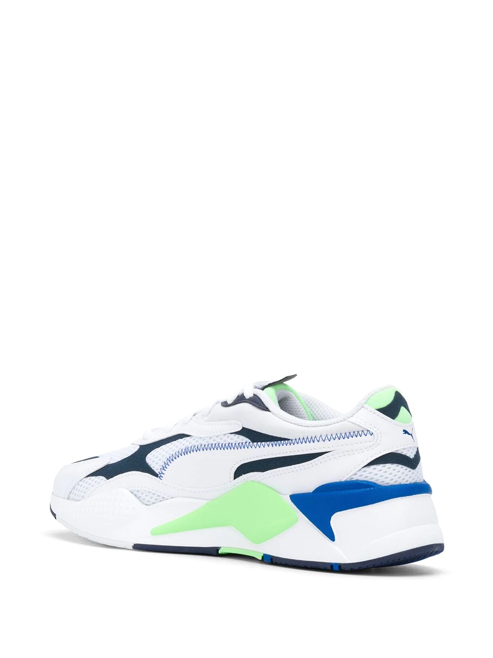 colour-block low-top trainers - 3