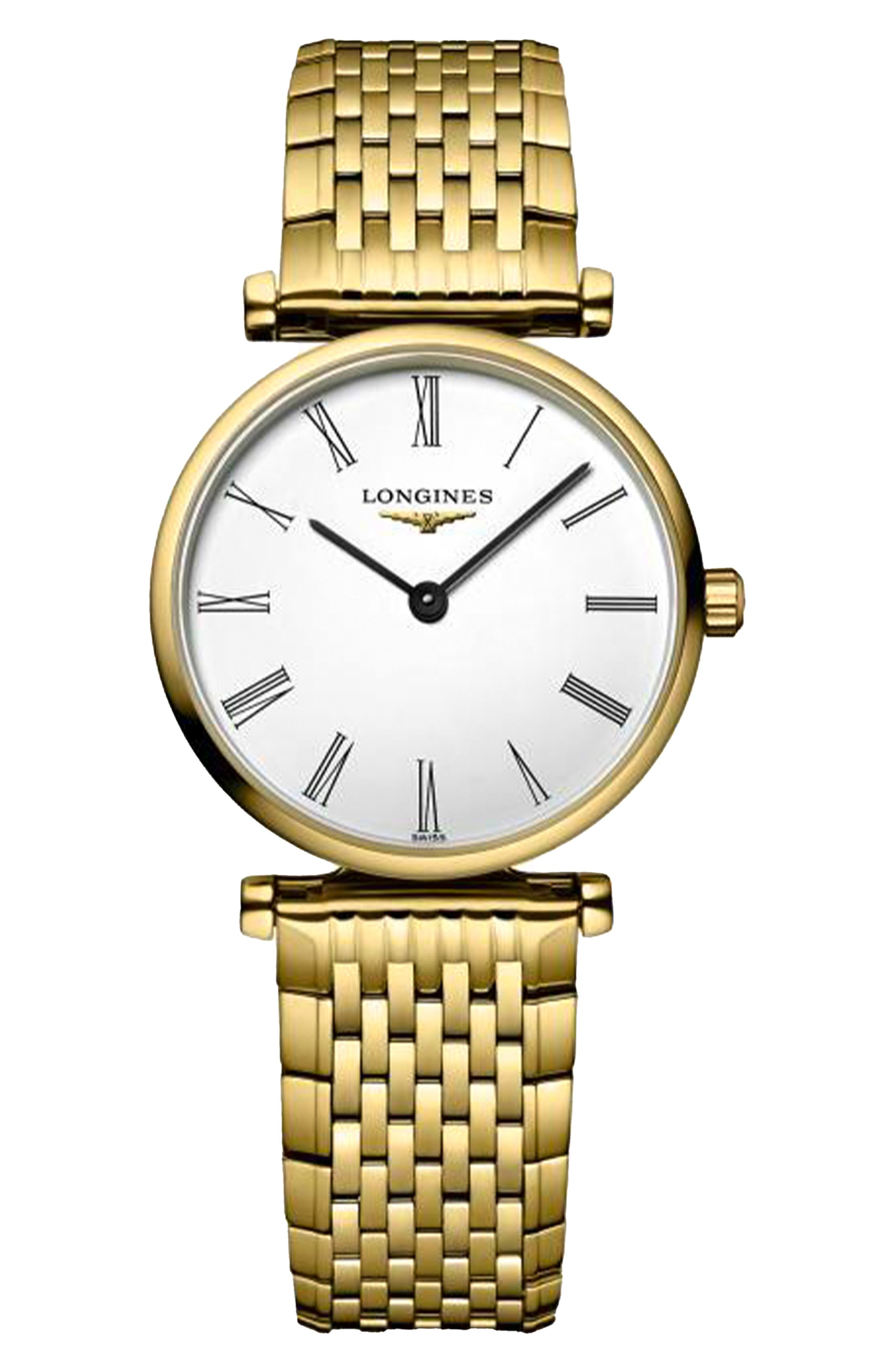 Longines La Grande Classique Bracelet Watch, 24mm in Gold/White at Nordstrom - 1