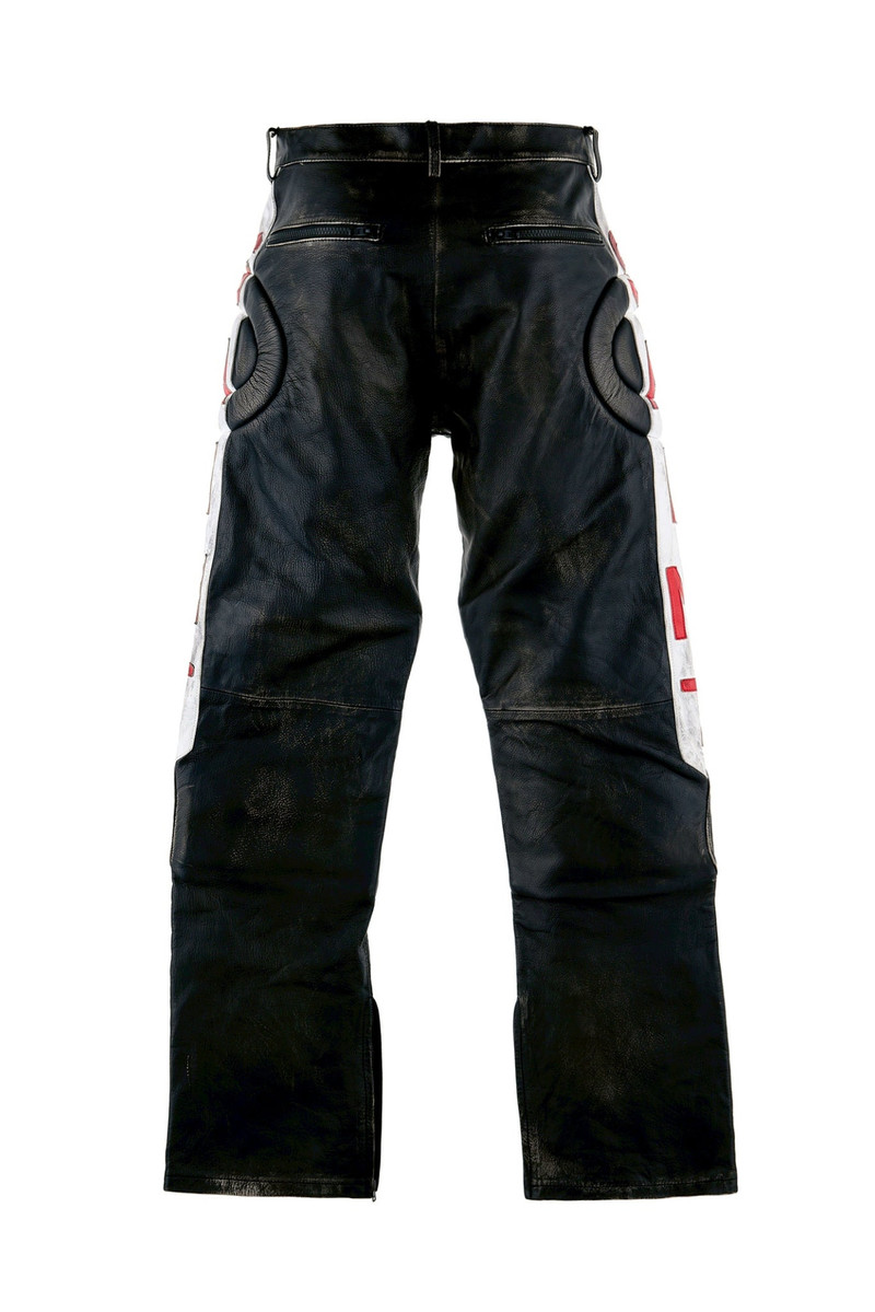 SAINT M×××××× LEATHER PANTS/RACER / BLK outlook