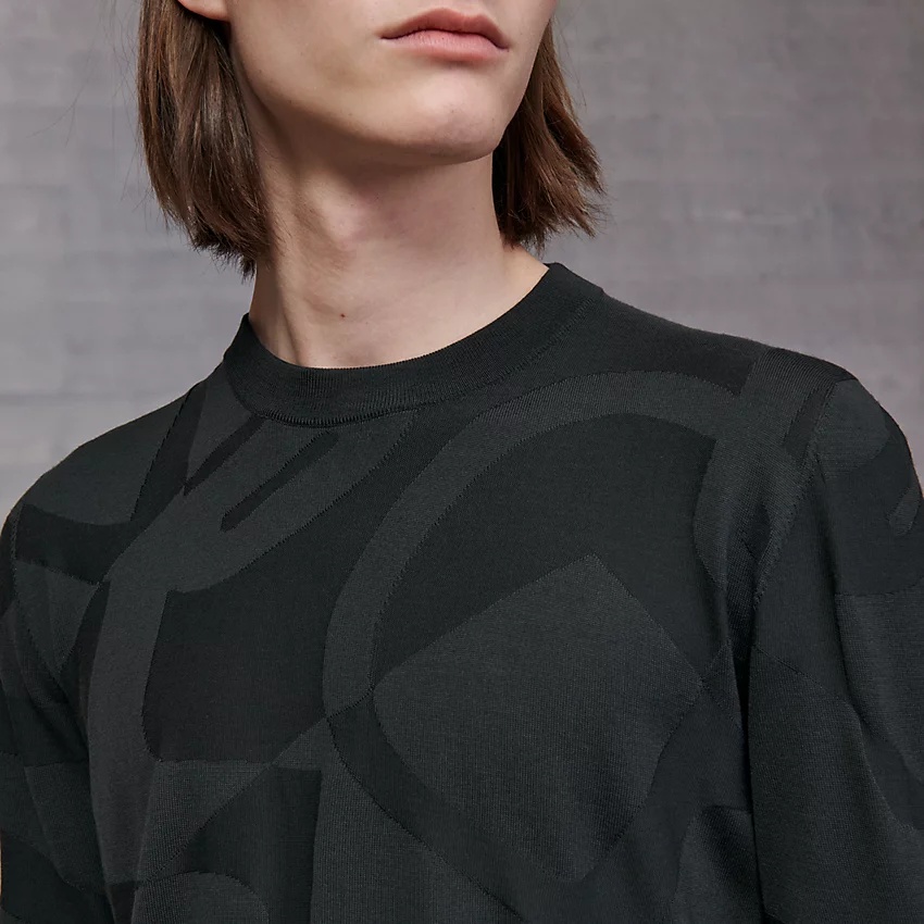 "Jeux de points minimal compact" crewneck sweater - 3