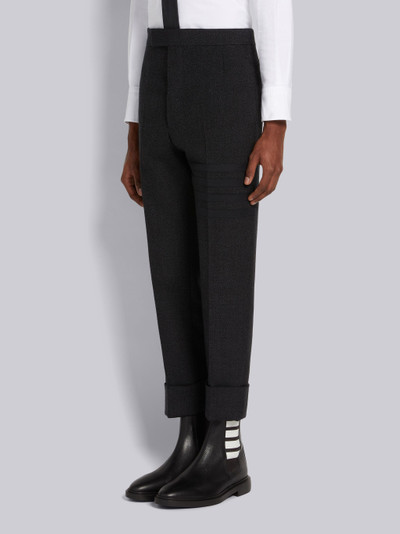 Thom Browne Dark Grey Thornproof Wool 4-Bar Classic Backstrap Trouser outlook