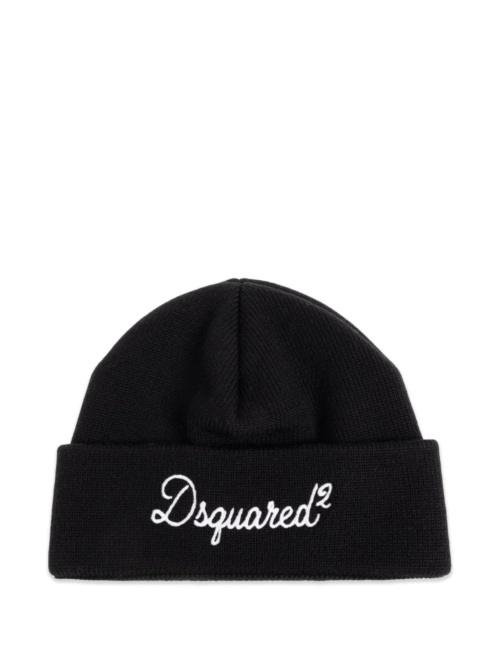 logo-embroidered beanie hat - 1